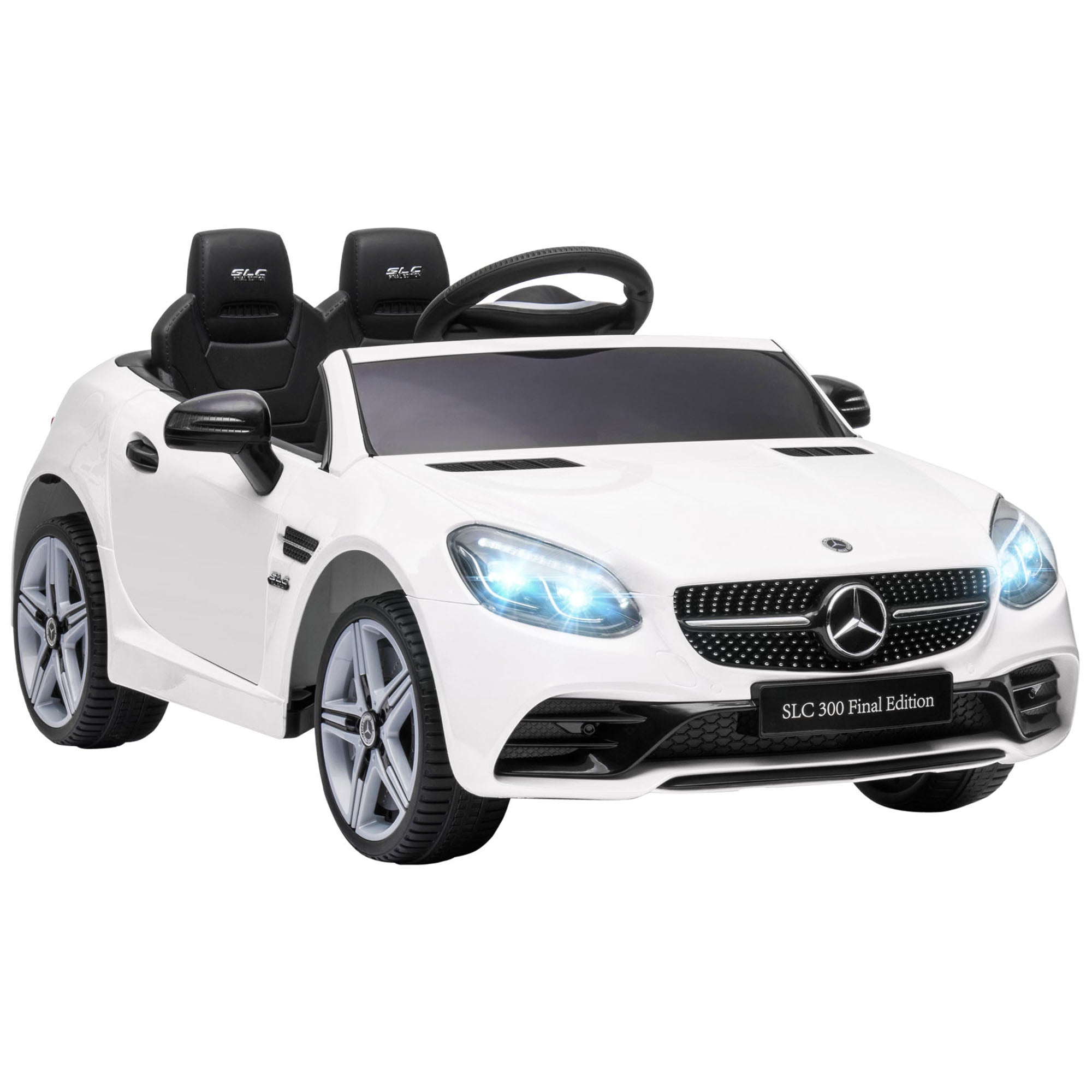 AIYAPLAY Kinder-Elektroauto mit Fernbedienung & Musik Weiß