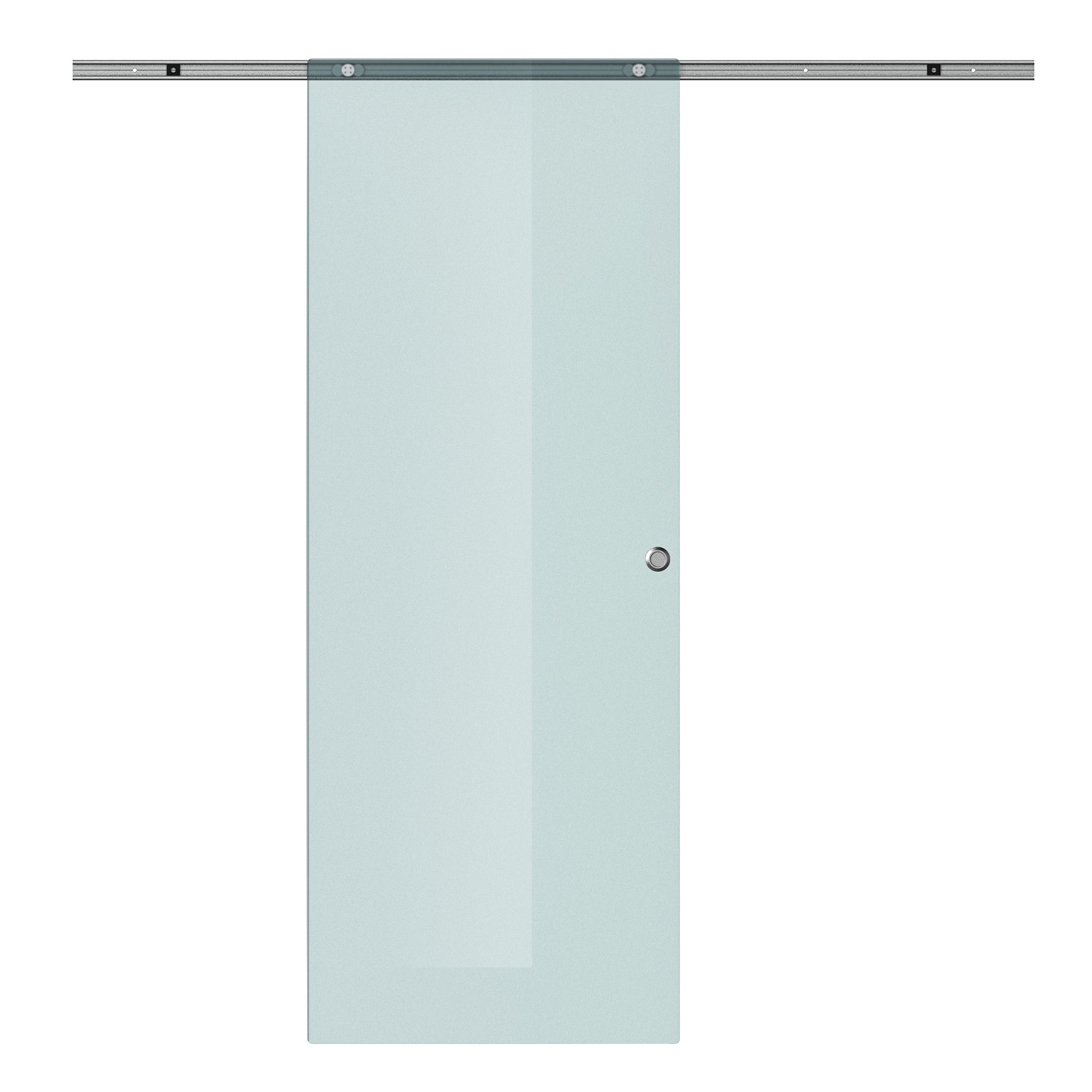 HOMCOM Glasschiebetür blickdicht lichtdurchlässig Aluminium