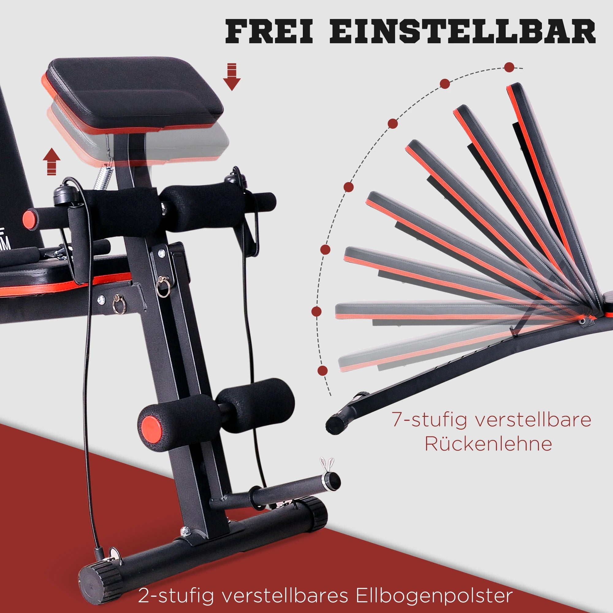 Banc de musculation HOMCOM – Station de musculation multifonctionnelle