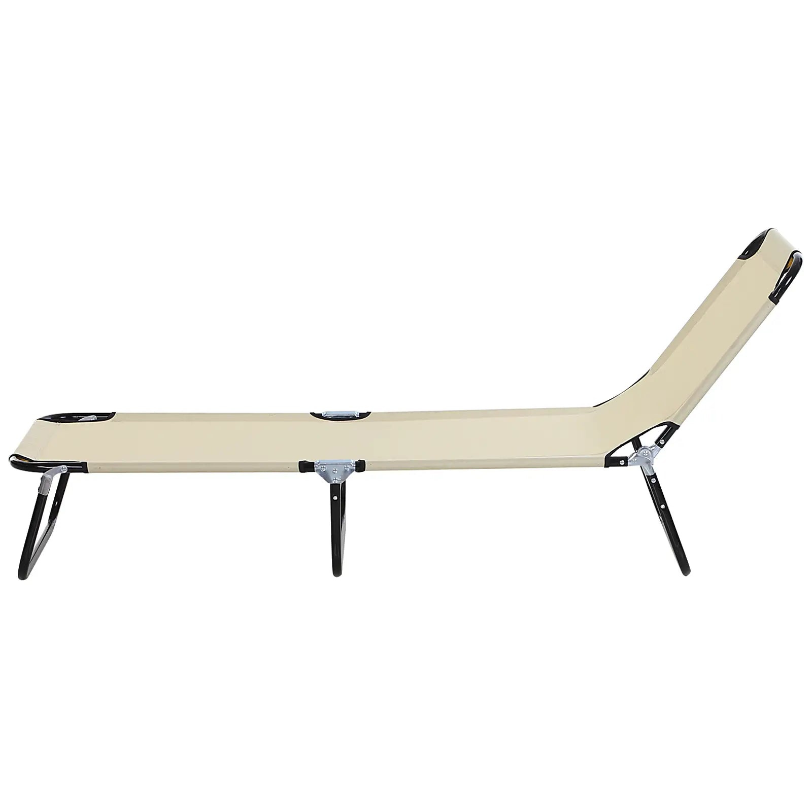 Verstellbare Sonnenliege aus Stahl, Blau 188x56?cm