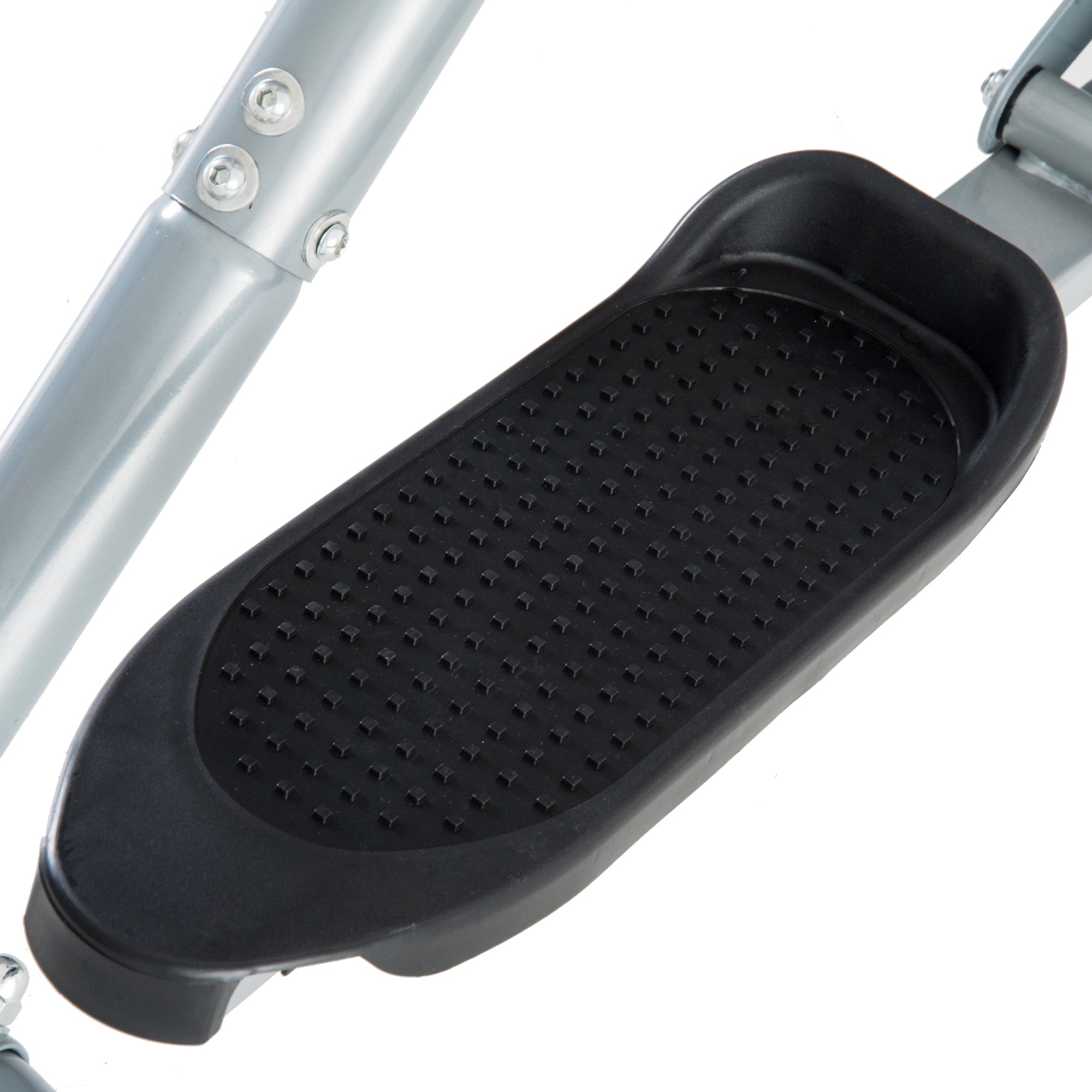 HOMCOM Crosstrainer, Heimtrainer, LCD-Display, einstellbares Brustpolster, Stahl, Silber, 96 x 60 x 152cm