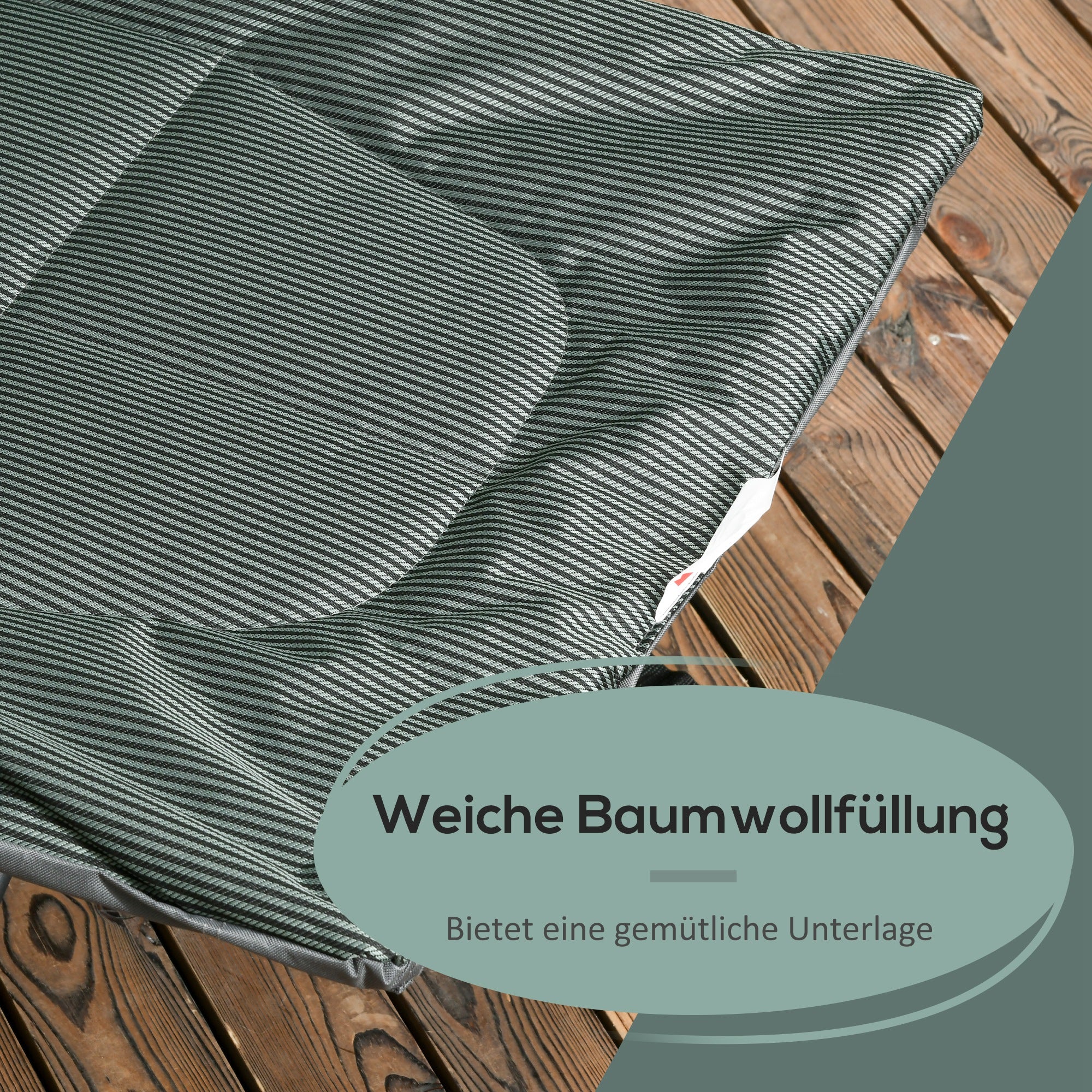Outsunny Sonnenliege, klappbar, neigbare Rückenlehne, mit Becherhalter, bis 120 kg, 68 x 186 x 48 cm, Grau