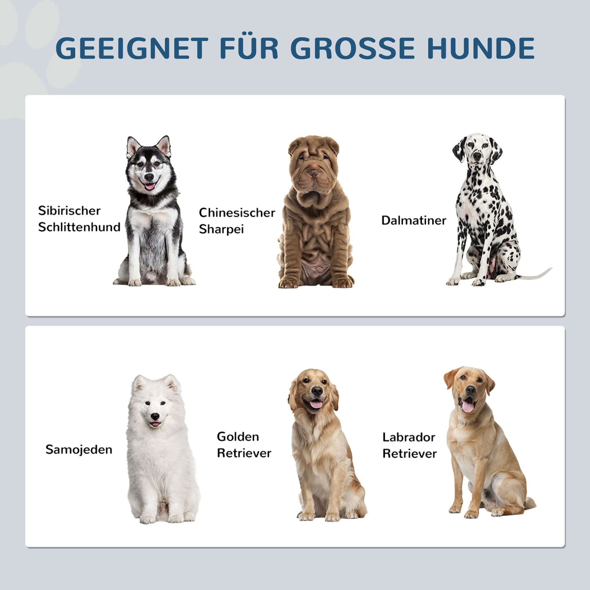 PawHut Futterstation Erhöhte Fressnäpfe 1 Stauraum 2 Edelstahl-Futternäpfe, 60 x 30 x 42cm, Weiß + Grau