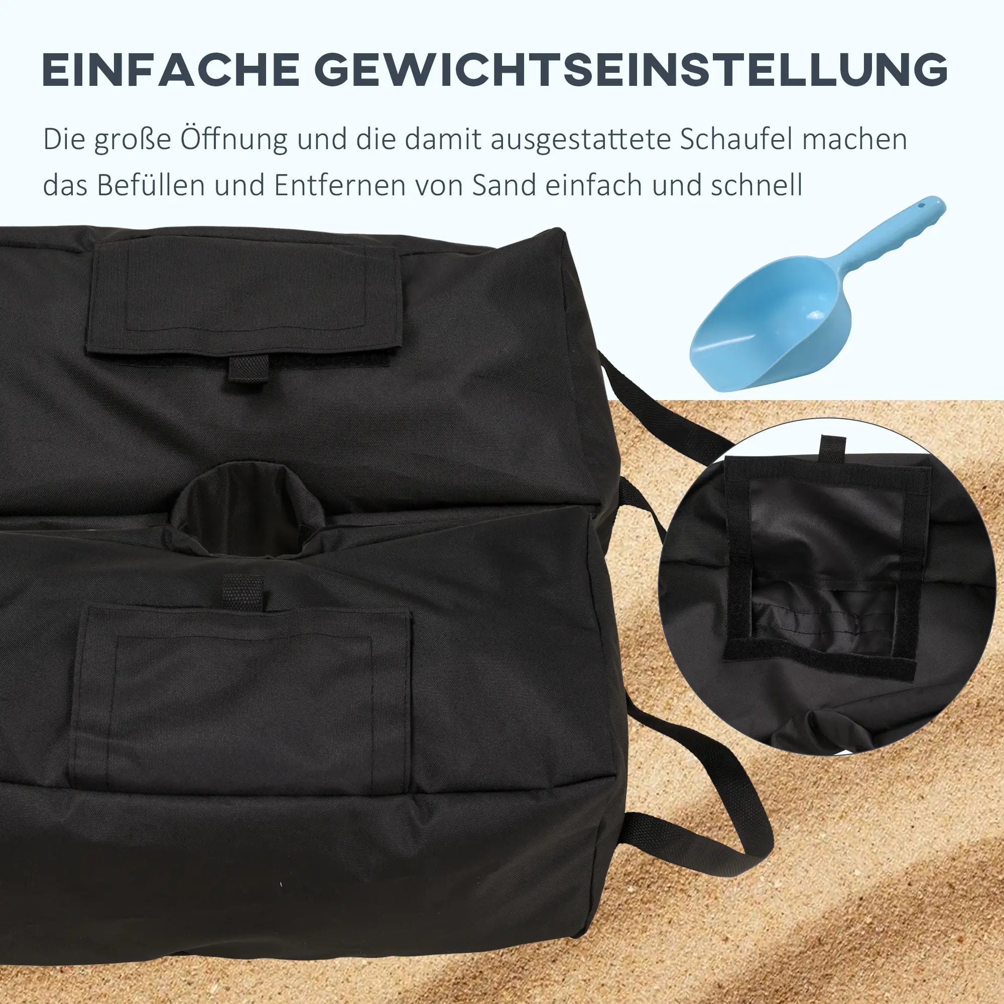 Outsunny Sonnenschirmständer Sandsack 50?kg
