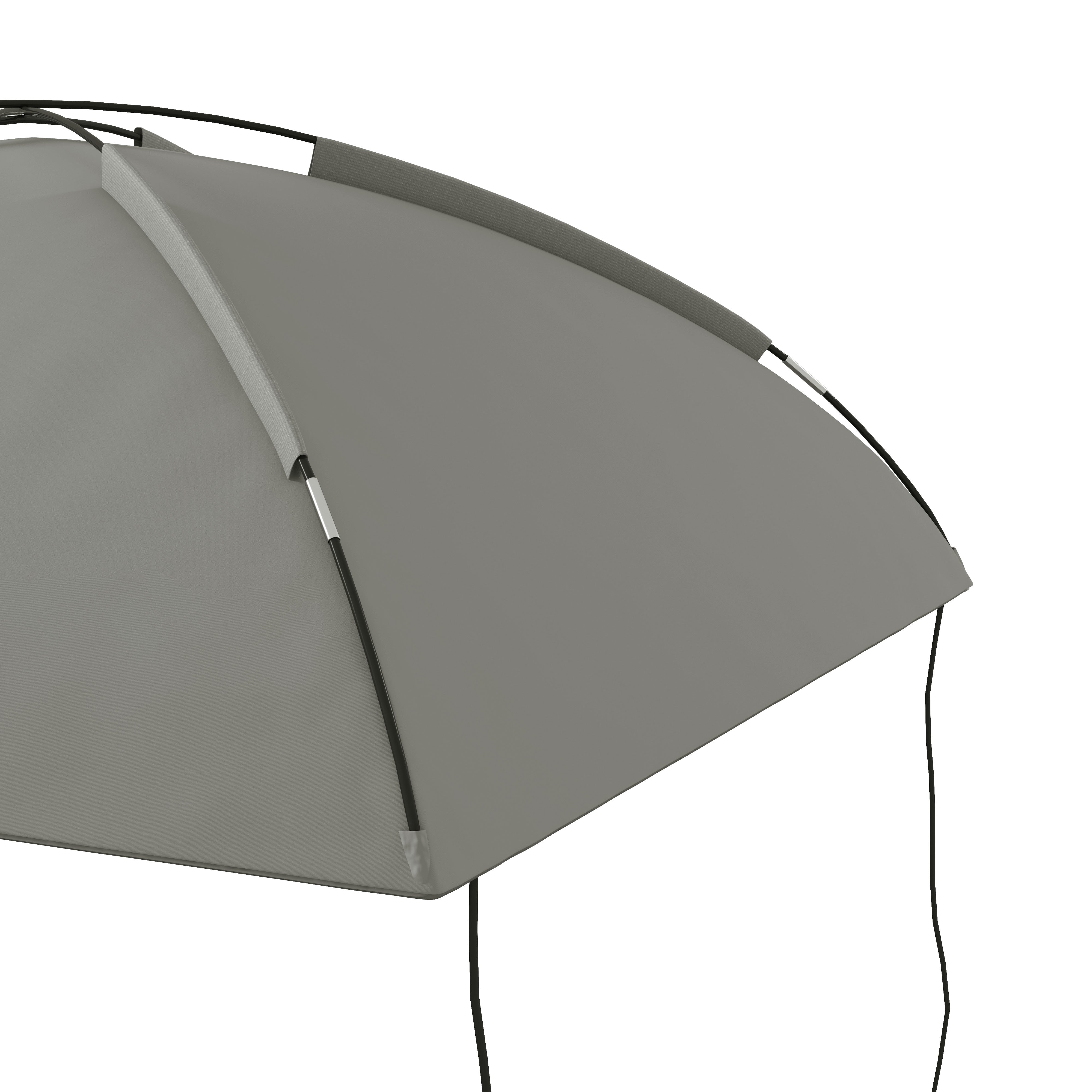 Outsunny Automarkise Markise Heckzelt, Sonnensegel, inklusive. Transporttasche, 290 x 278 x 260 cm, Hellgrau