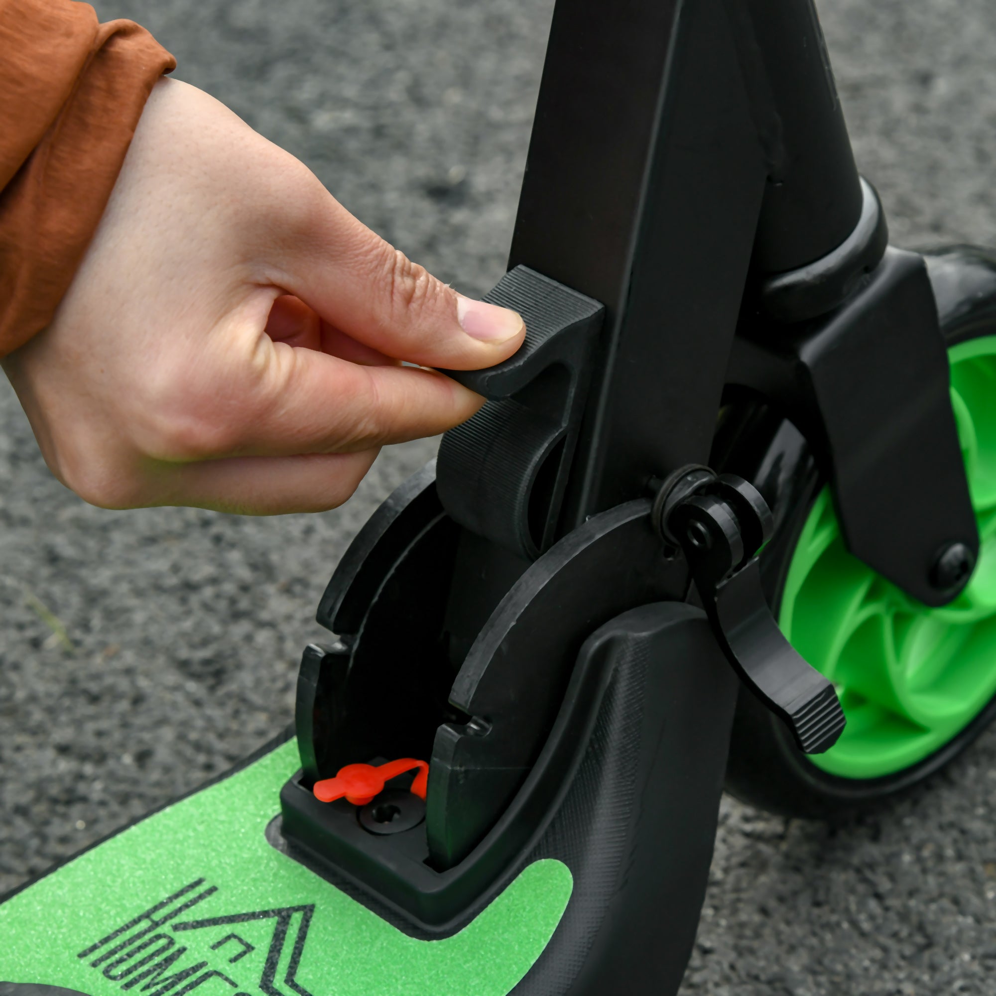 HOMCOM E-Scooter Elektro Scooter 120W Motor 6 km Reichweite max. 8 km/h Elektroroller ab 6 Jahren Grün+Weiß