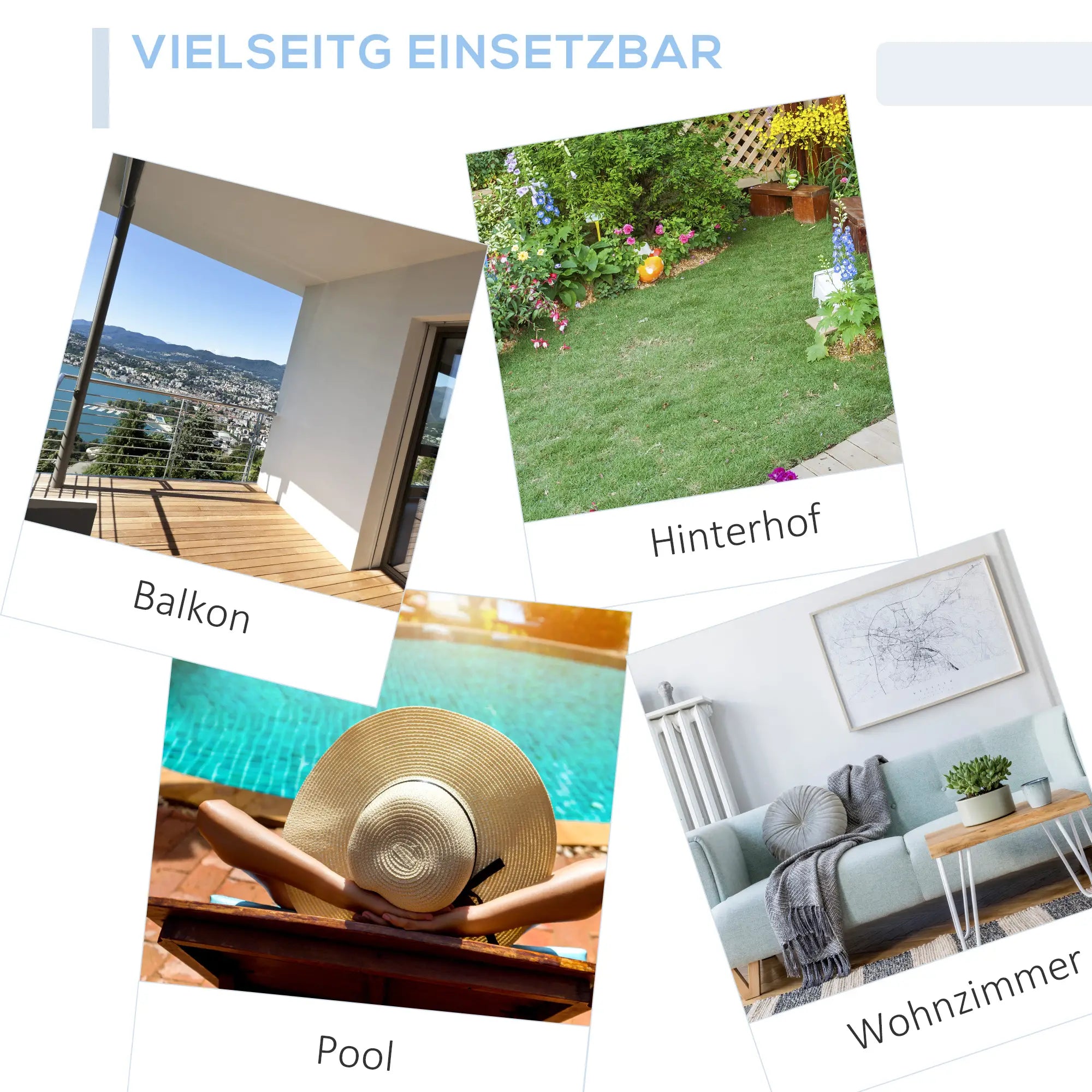 Outsunny Gartenschaukelstuhl Polyrattan Outdoor Handgefertigt