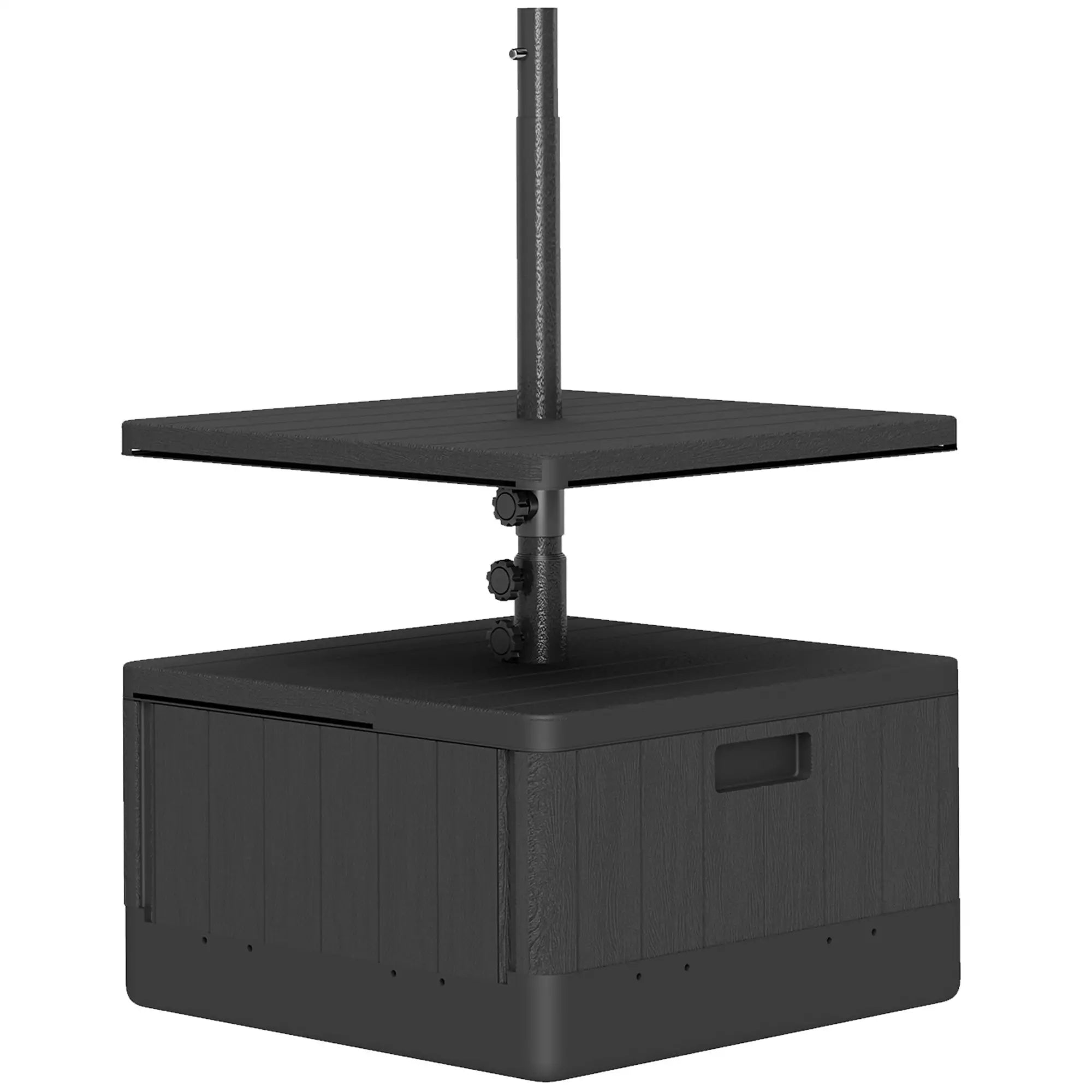 Outsunny 3-in-1 Schirmständer 80?kg Schwarz