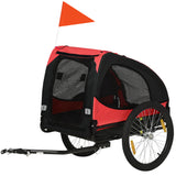 PawHut Hundeanhänger Fahrradanhänger bis 20kg Netzfenster, aufrollbare Abdeckung, Universalkupplung Schwarz, 140 x 71 x 83 cm, 140cm x 71cm x 83cm, 140cm x 71cm x 83cm