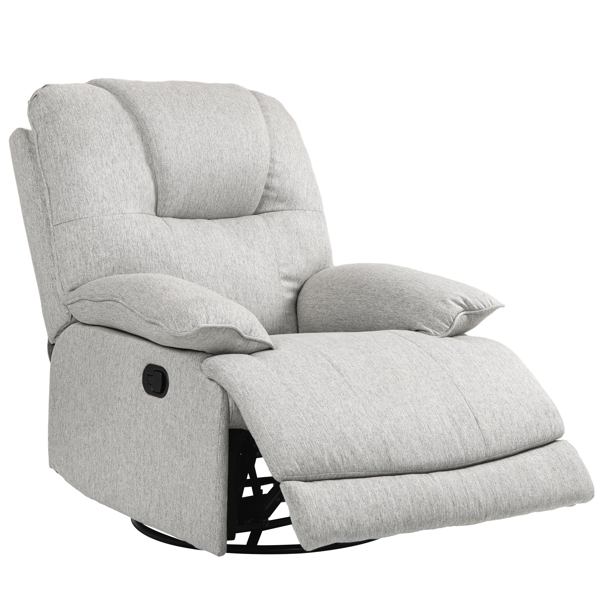 HOMCOM Relaxsessel, neigbar, komfortabel, 89x101x105 cm, Grau