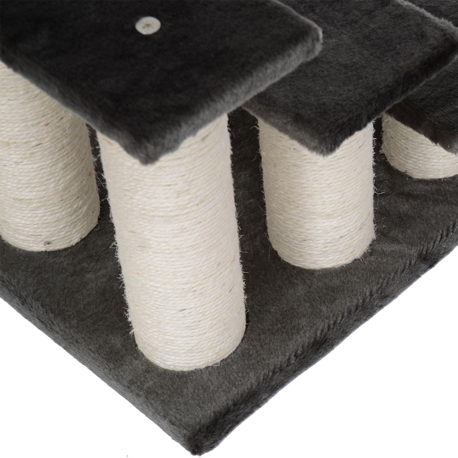 PawHut Hundetreppe 3 Stufen 34 cm Hoch Haustiertreppe für Hunde Katze Katzentreppe Hunderampe Einstiegshilfe für Bett, Sofa, Couch Dunkelgrau