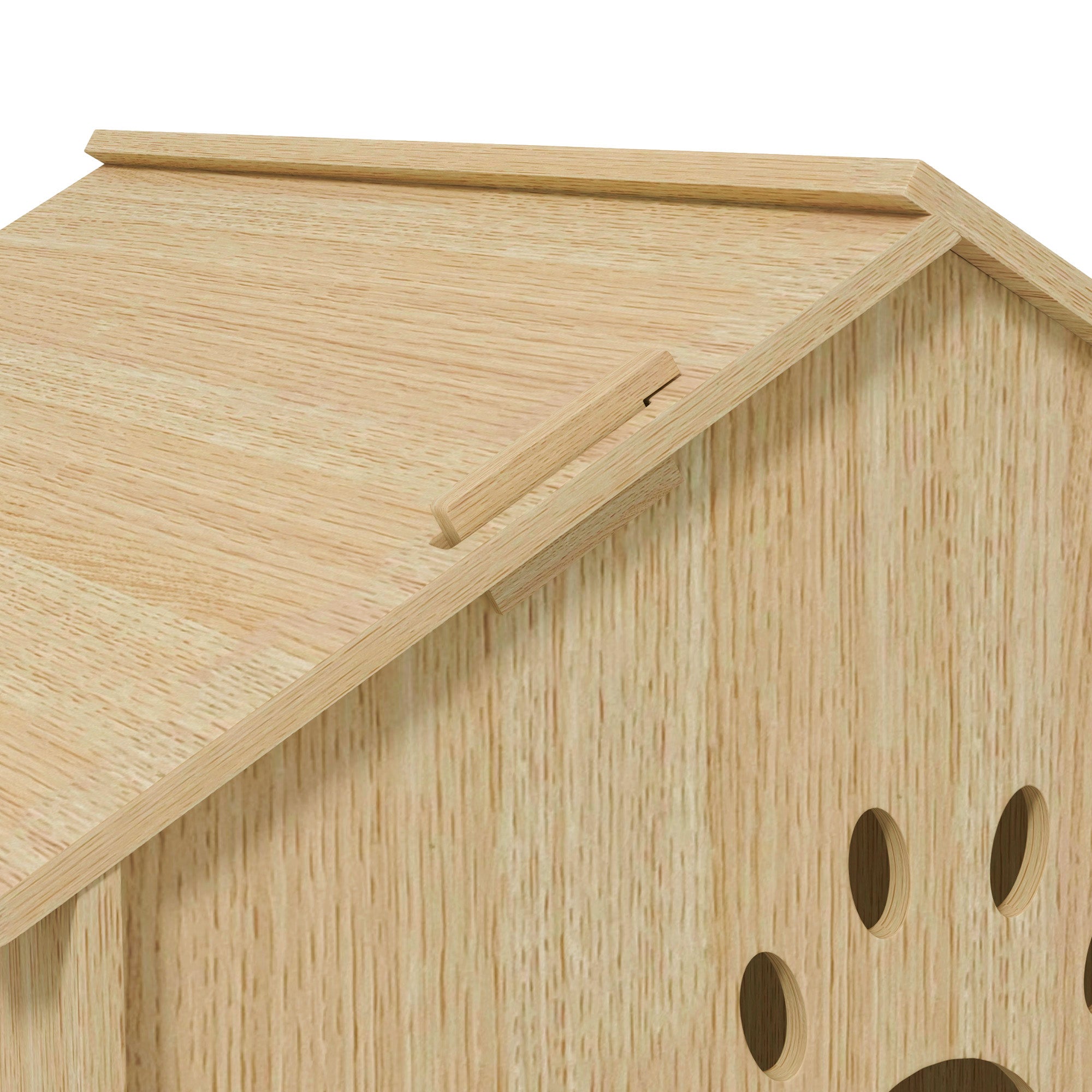 PawHut Hundehütte/Katzenhaus für Indoor, niedliches Design, 50 x 41 x 51 cm