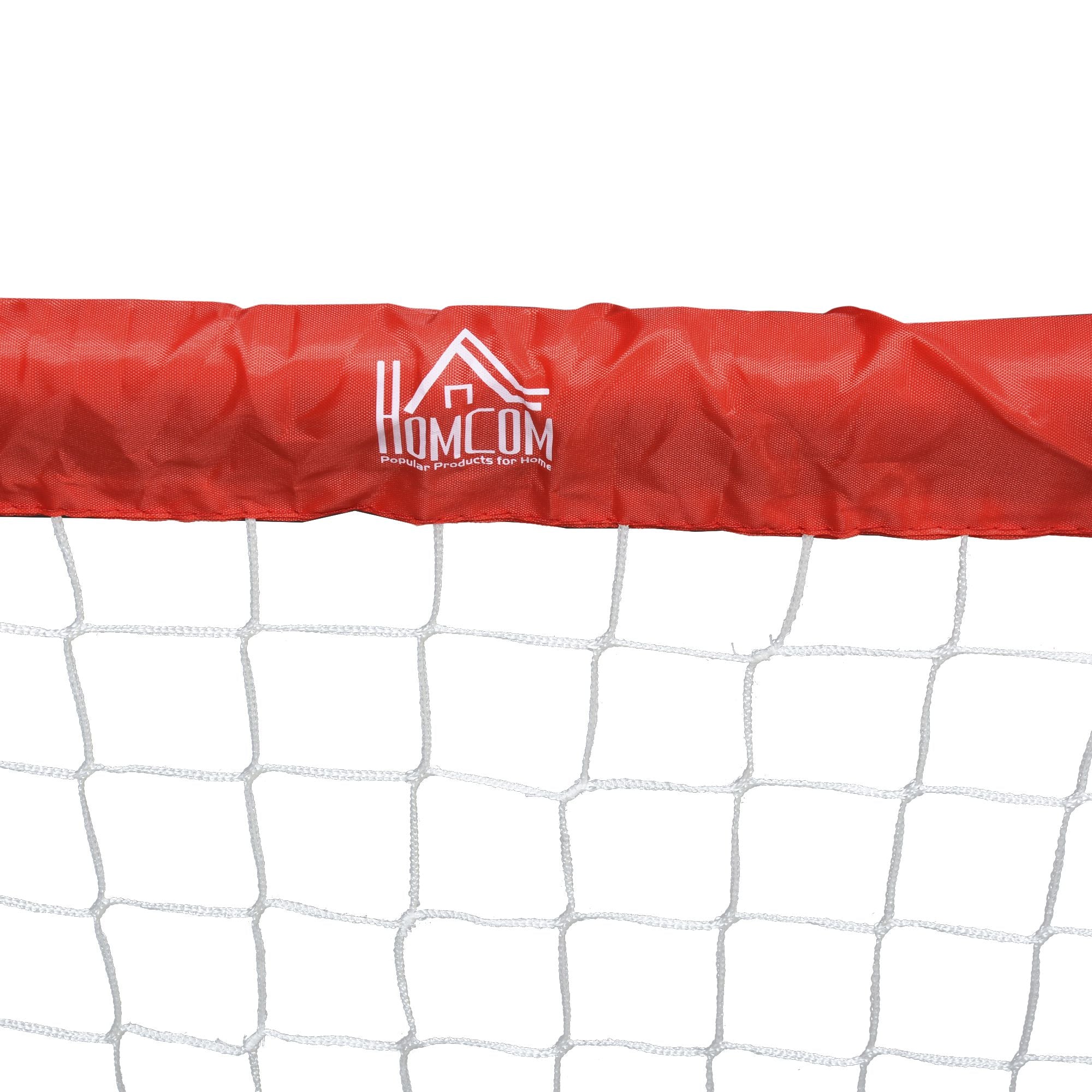 HOMCOM Fußballtor-Set, 2 klappbare Minitore, Metallrahmen, inkl. Werkzeug, 90 x 36 x 60 cm, Rot