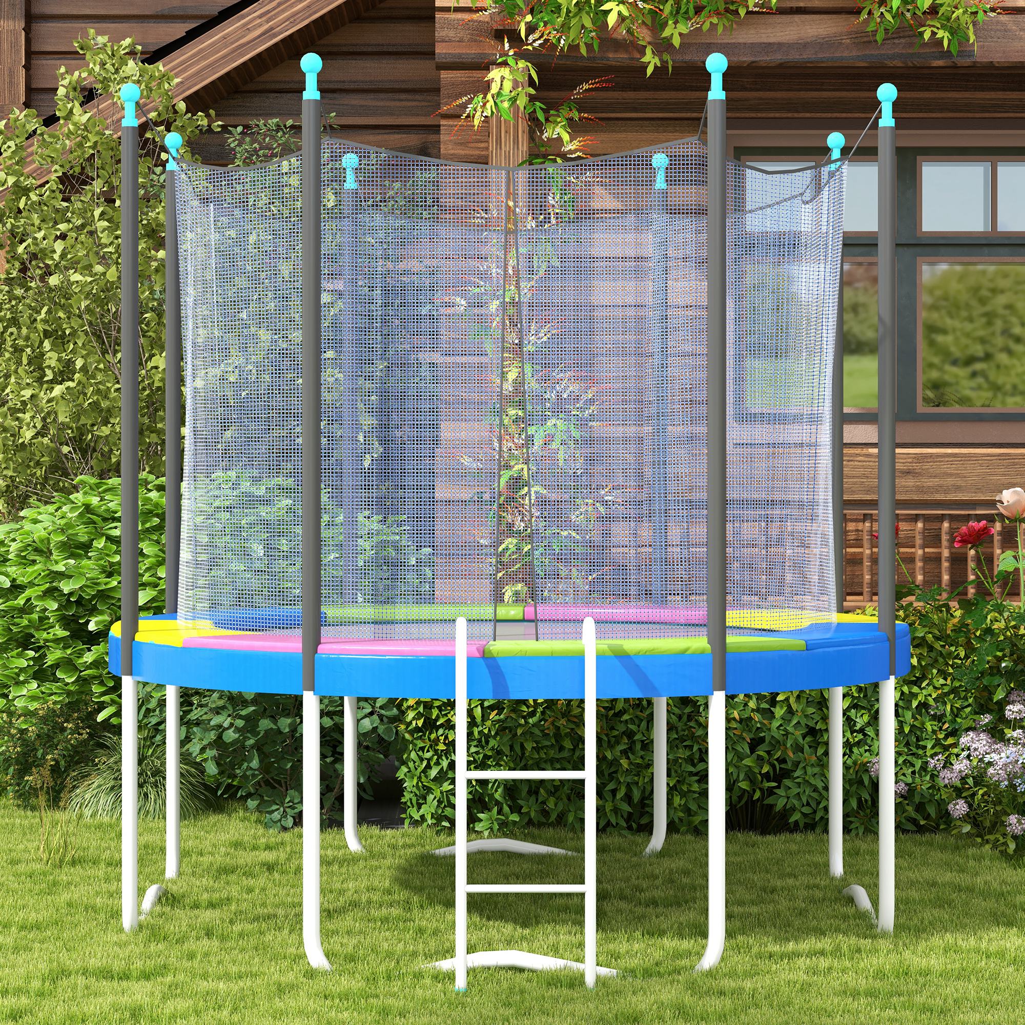 SPORTNOW Ersatz-Randabdeckung für Trampoline, wasserfest, reißfest, Ø244 cm, bunt