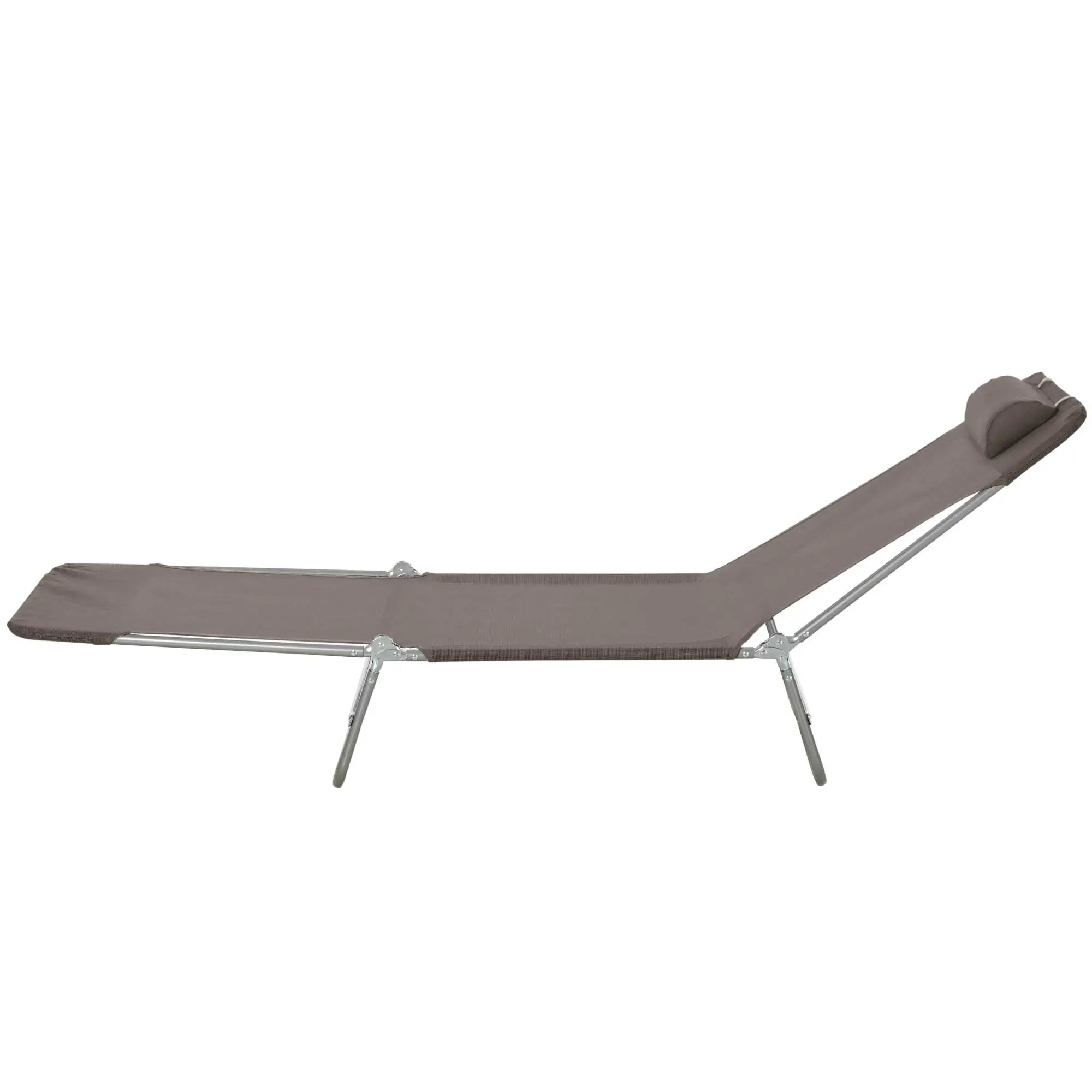 Outsunny Sonnenliege klappbar verstellbar Gartenliege Balkonliege