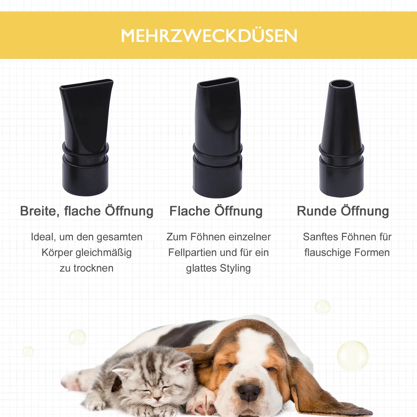 PawHut Hundefön 2800W geräuscharm stufenlos einstellbar