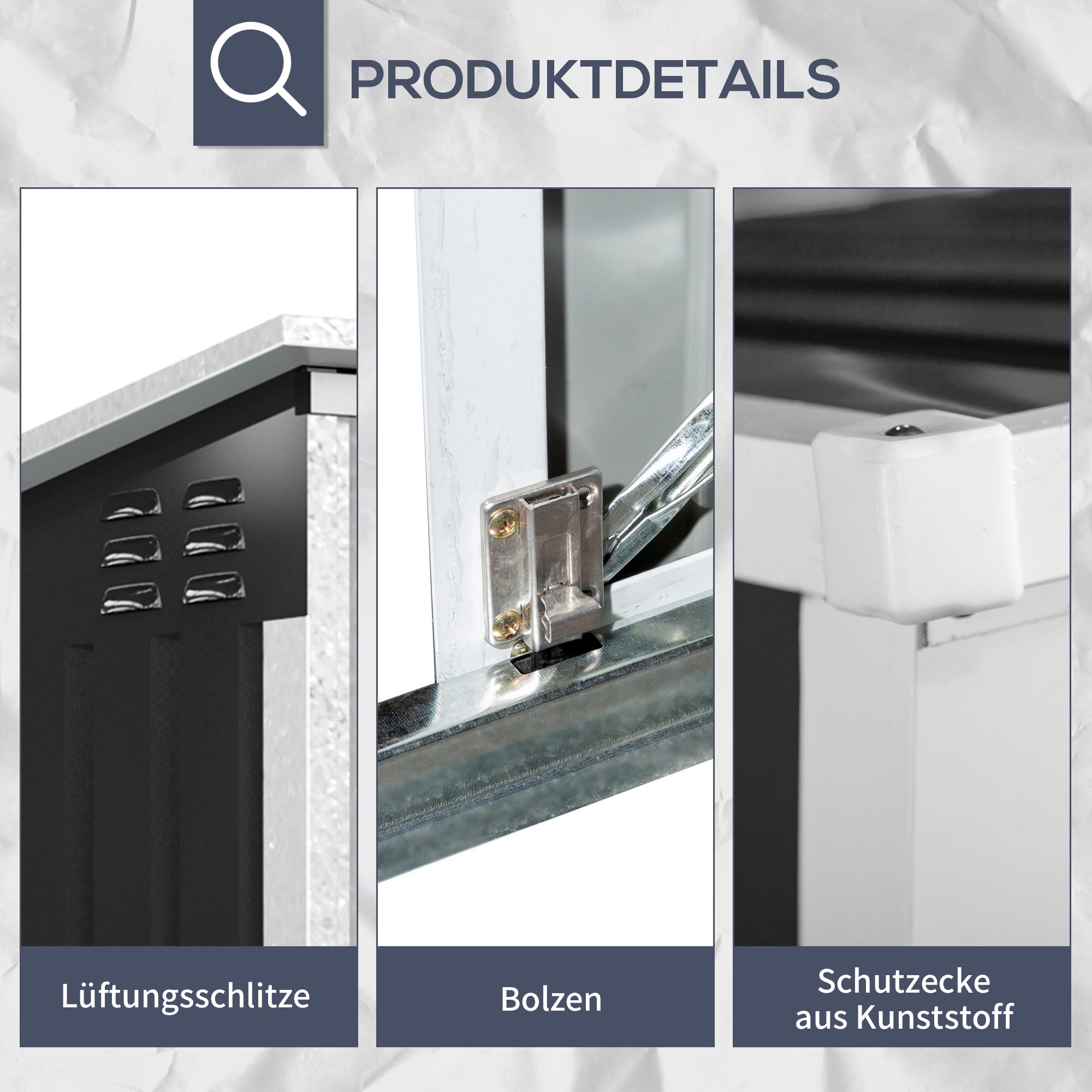 Outsunny Mülltonnenbox Müllbox Storer abschließbar Gerätebox für 2 Mülltonnen Stahl 178,5 x 104,5 x 128,5/113 cm Schwarz