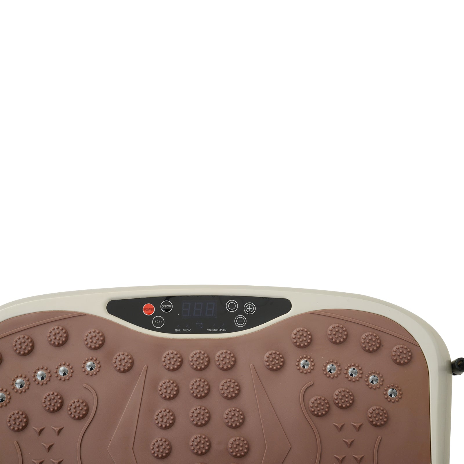 HOMCOM Vibrationsplatte Vibrationstrainer Vibrationsgerät Fitnesstrainer LED-Anzeige USB-Lautsprecher Trainingsbänder Fernbedienung