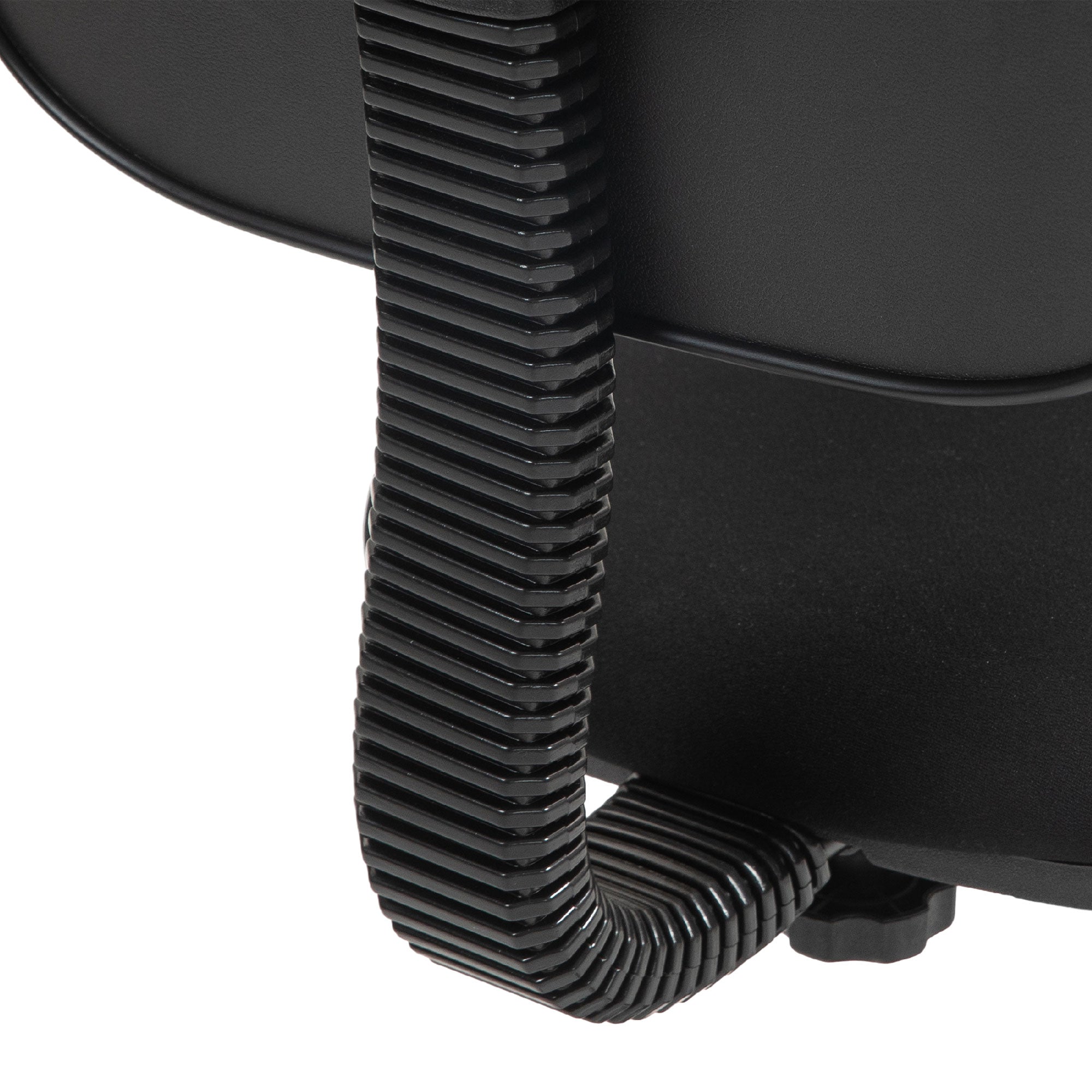 HOMCOM Bürostuhl, armloses Design, niedrige Rückenlehne, rollbar, drehbar, Schwarz