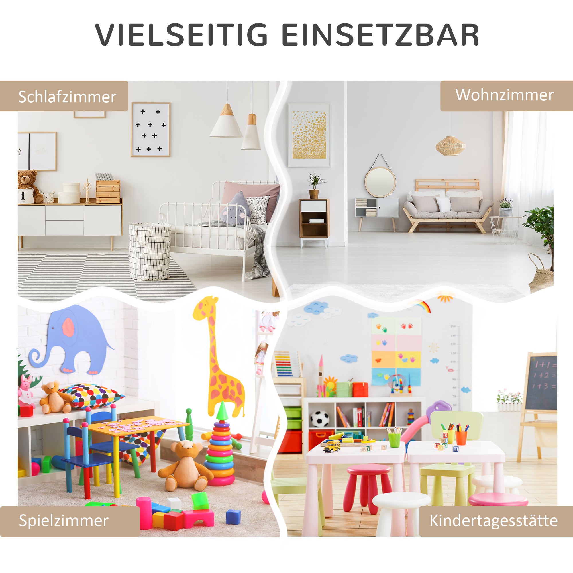 HOMCOM Kinderregal mit Schublade, Bücherregal mit Fächern, 60 x 29,9 x 90 cm, Grau