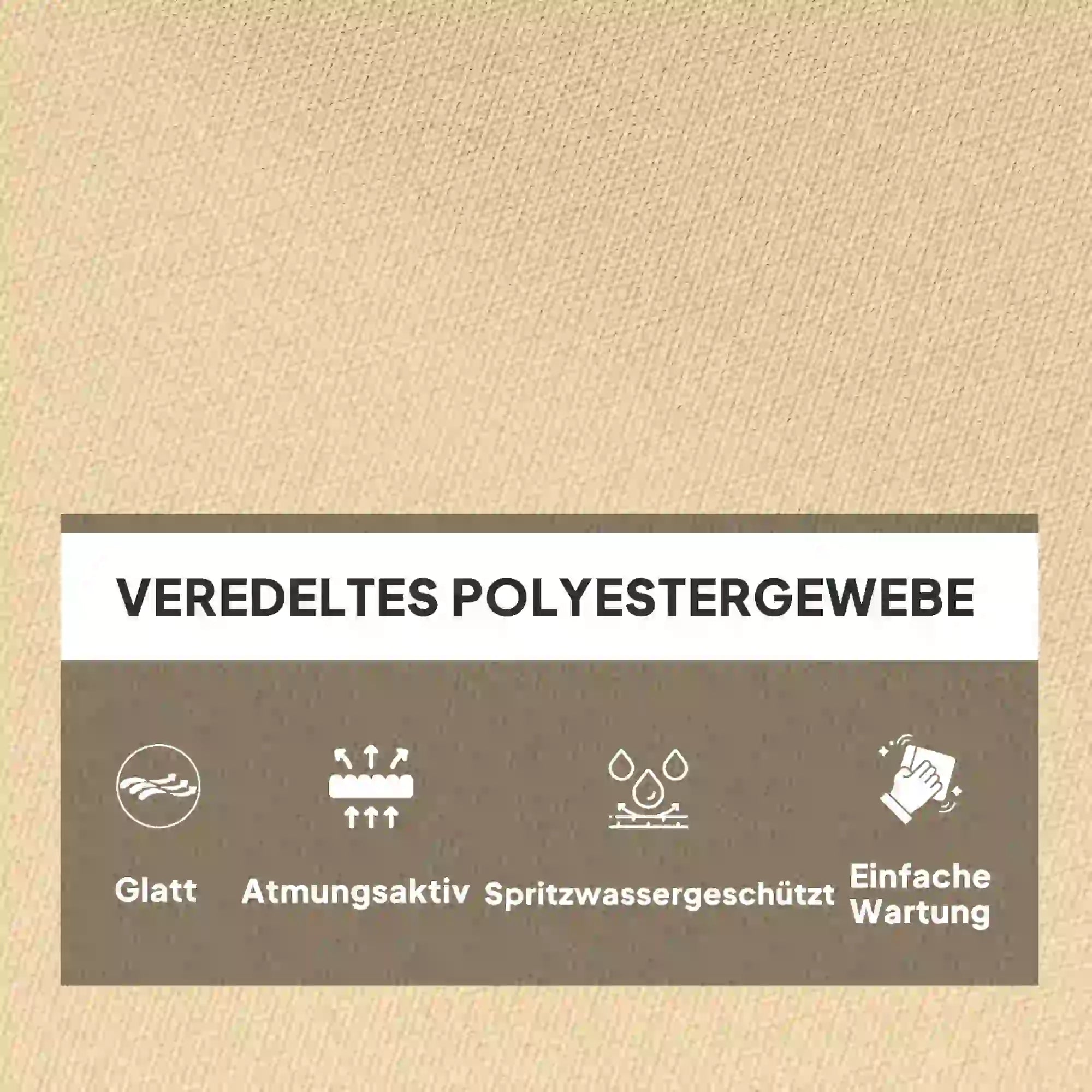 Outsunny Sitzkissen, Außensitzkissen für Hängekorb und Schaukelstühle, Outdoor-Polsterkissen, Beige