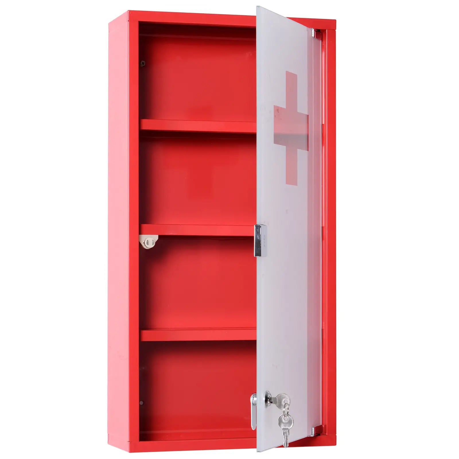 HOMCOM First Aid Cabinet – Medicine Cabinet
