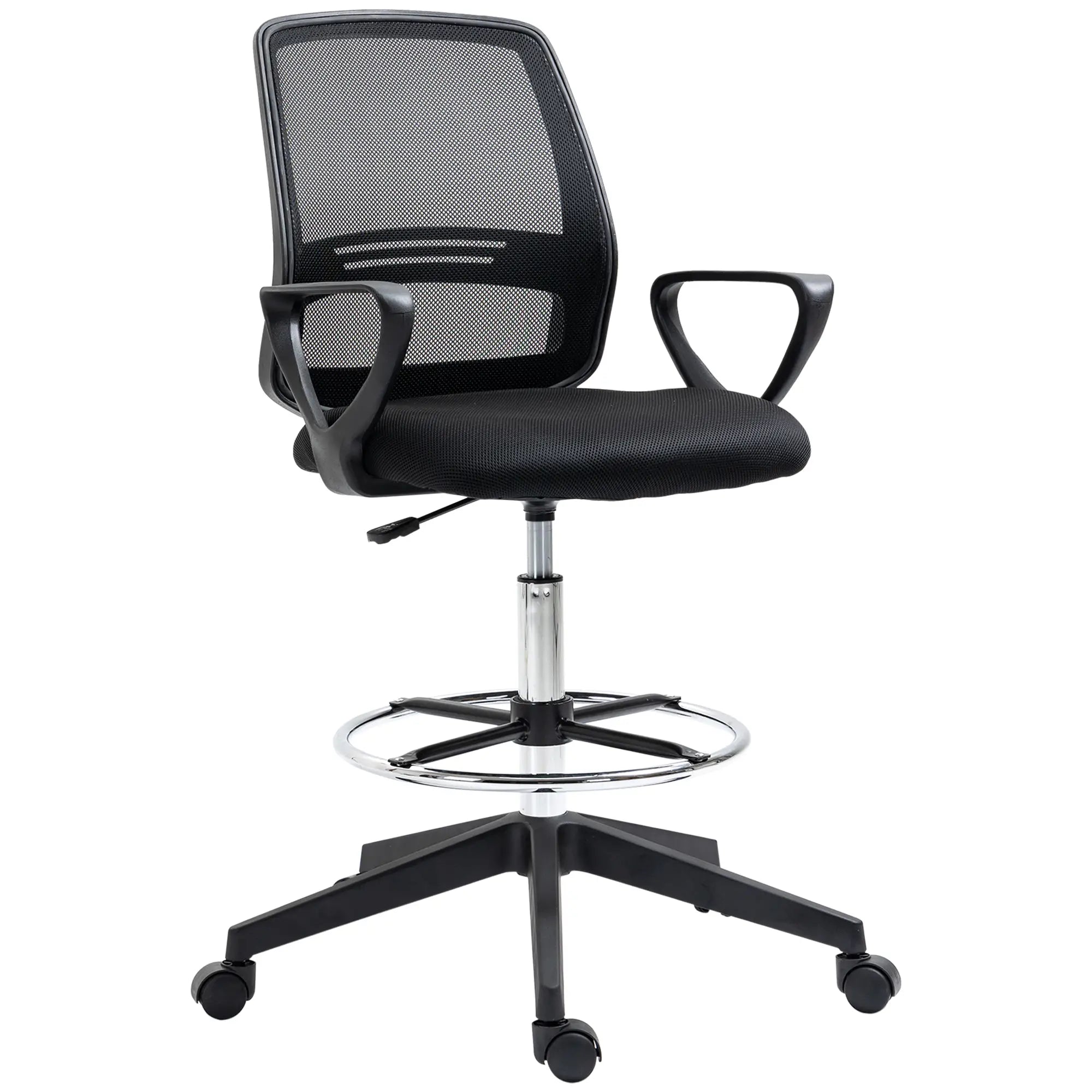 Vinsetto Bürostuhl höhenverstellbar mit Fußstütze ergonomisch