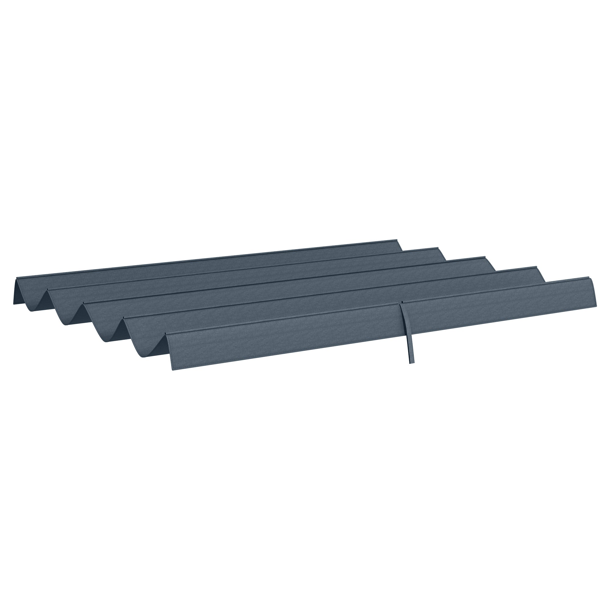 Ersatzdach für Pergola 3x2,5 m, UV-Schutz, Dunkelgrau