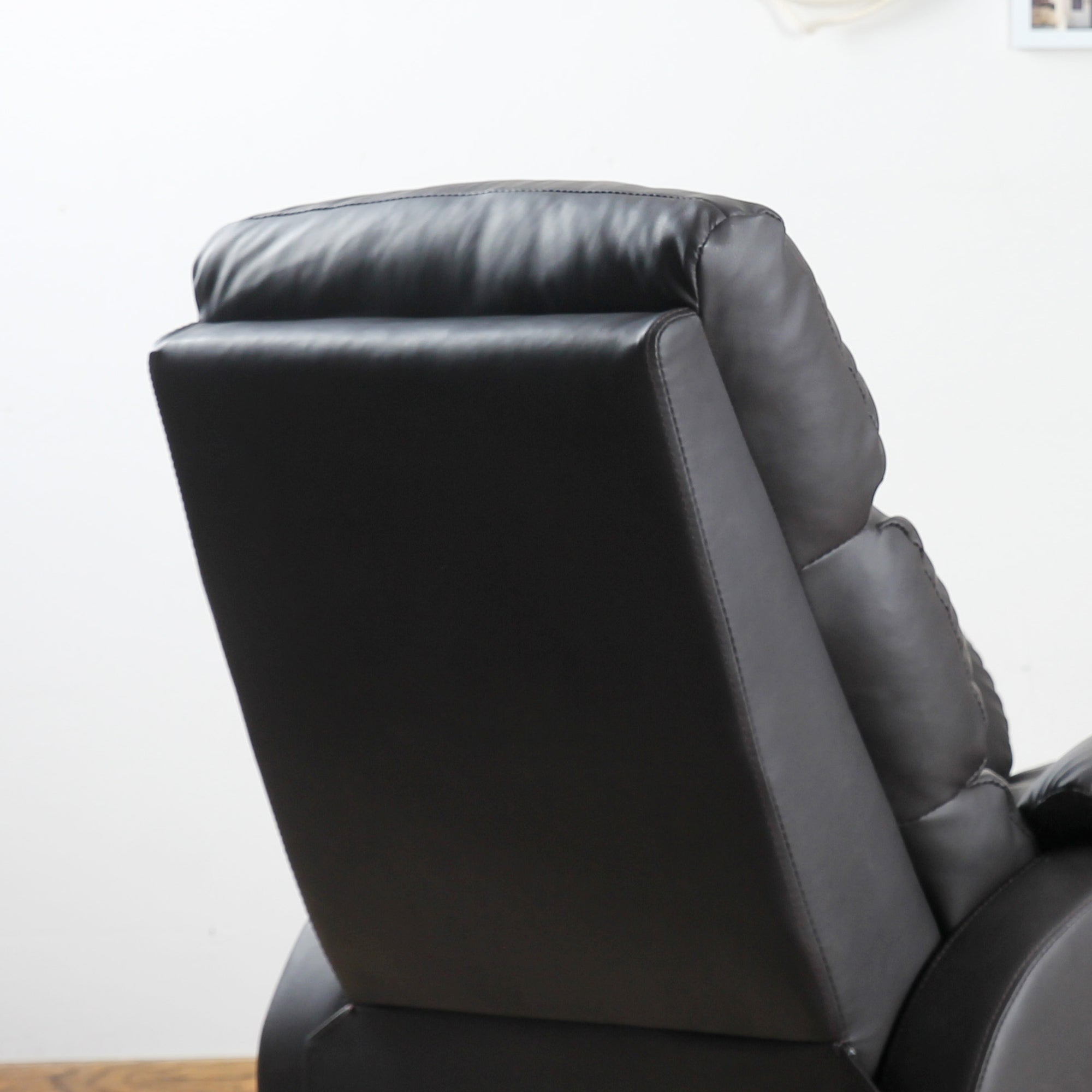 HOMCOM Relaxsessel Fernsehsessel Couch-Sessel Liegesessel Winkelschreibtisch mit CPU-Ständer verstellbar ergonomisch Kunstleder Stahl Braun 75 x 92 x 99 cm