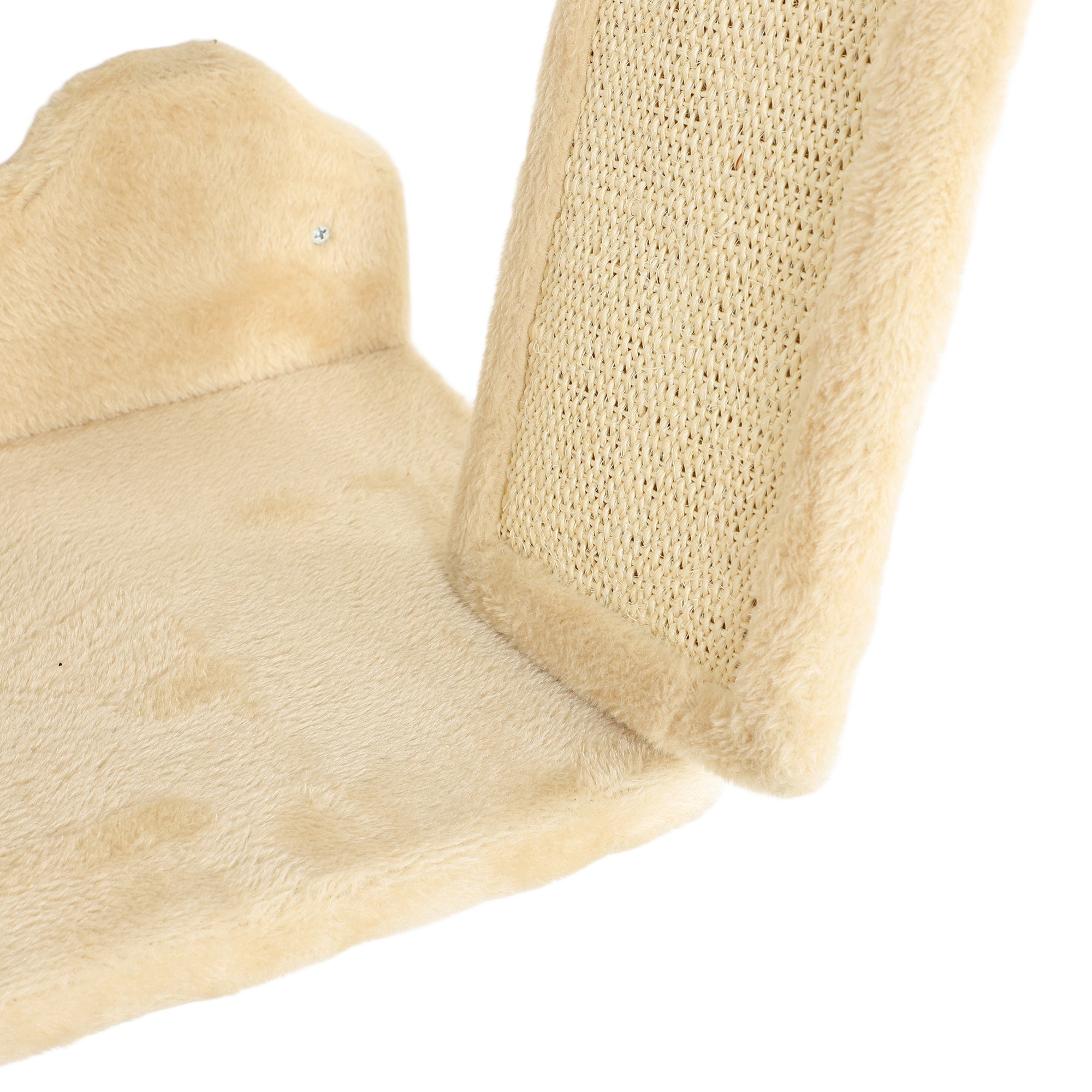 PawHut Katzentreppen-Set, Wand- und Deckenmontage, für Katzen bis 5 kg, Beige
