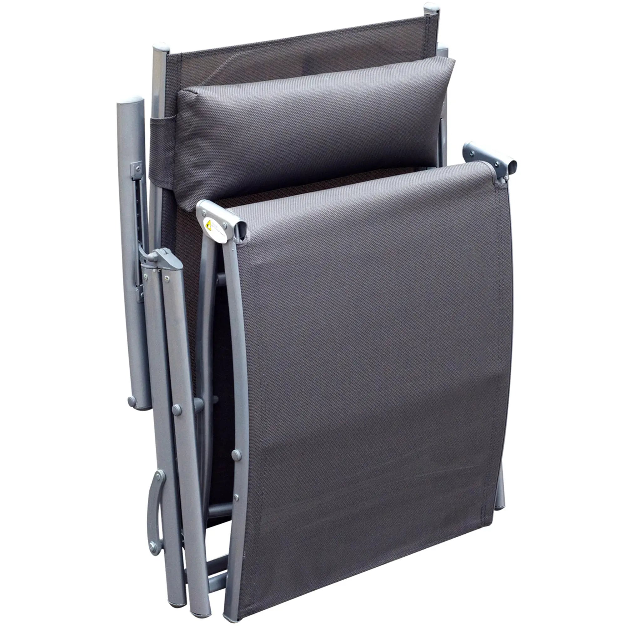 Outsunny Sonnenliege klappbar verstellbar mit Kissen Outdoor