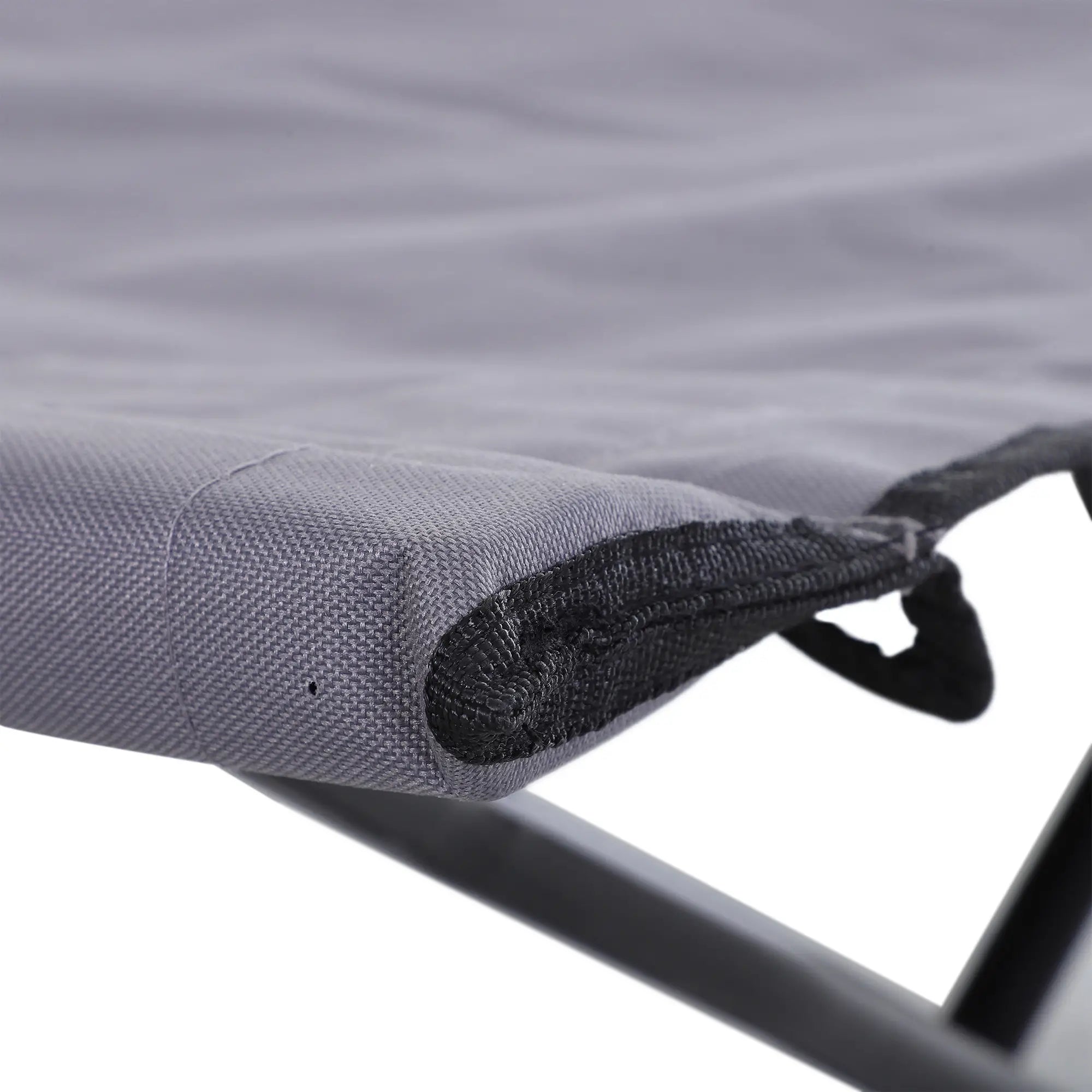 Outsunny Campingliege, Campingbett für bis zu 2 Personen, 193L x 125B x 40H cm, Grau