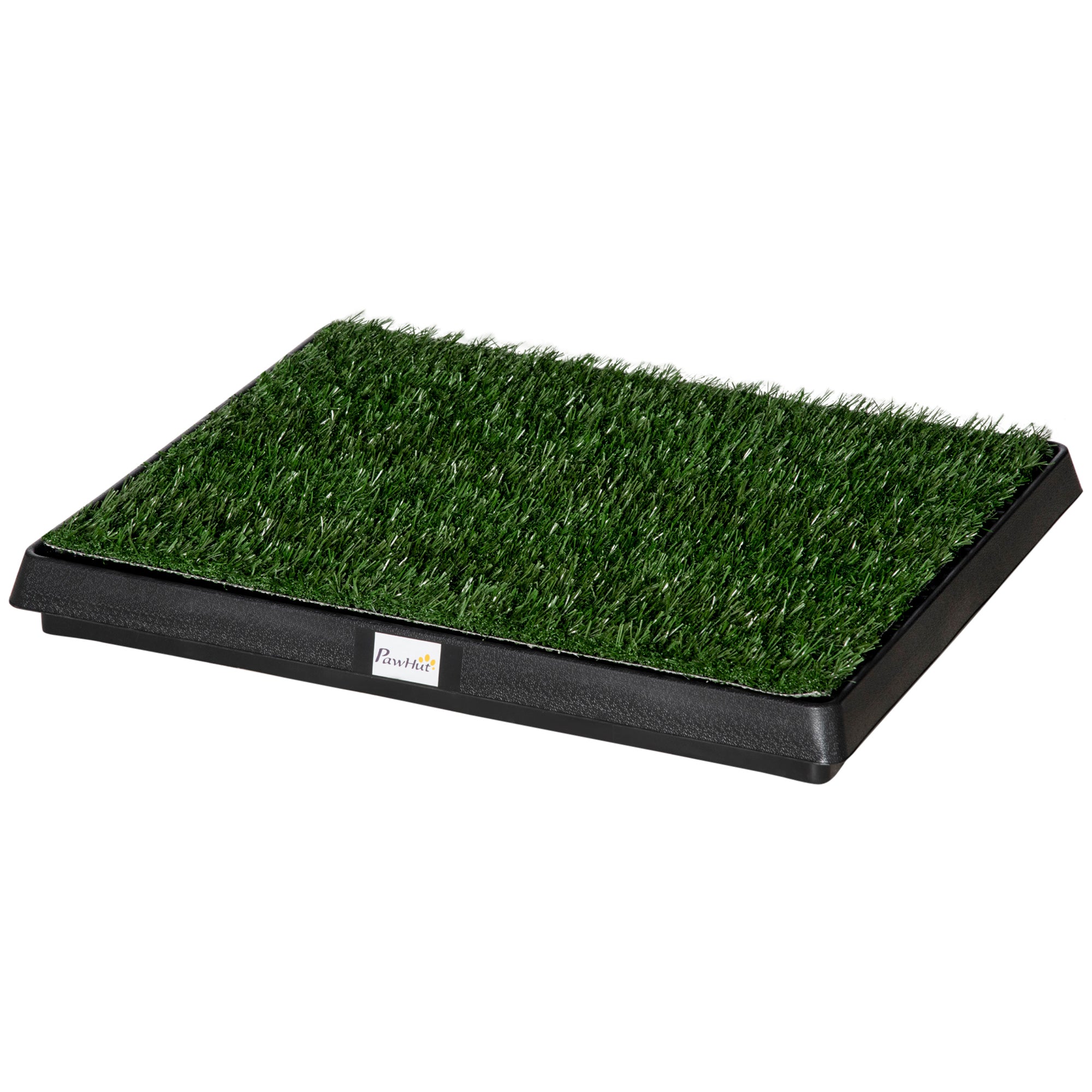 PawHut Hundetoilette mit Gras 63 x 51 cm Hundeklo Trainingsunterlage mit herausnehmbarer Schublade, Welpentoilette für Kleine Hunde Grosse Hunde ältere