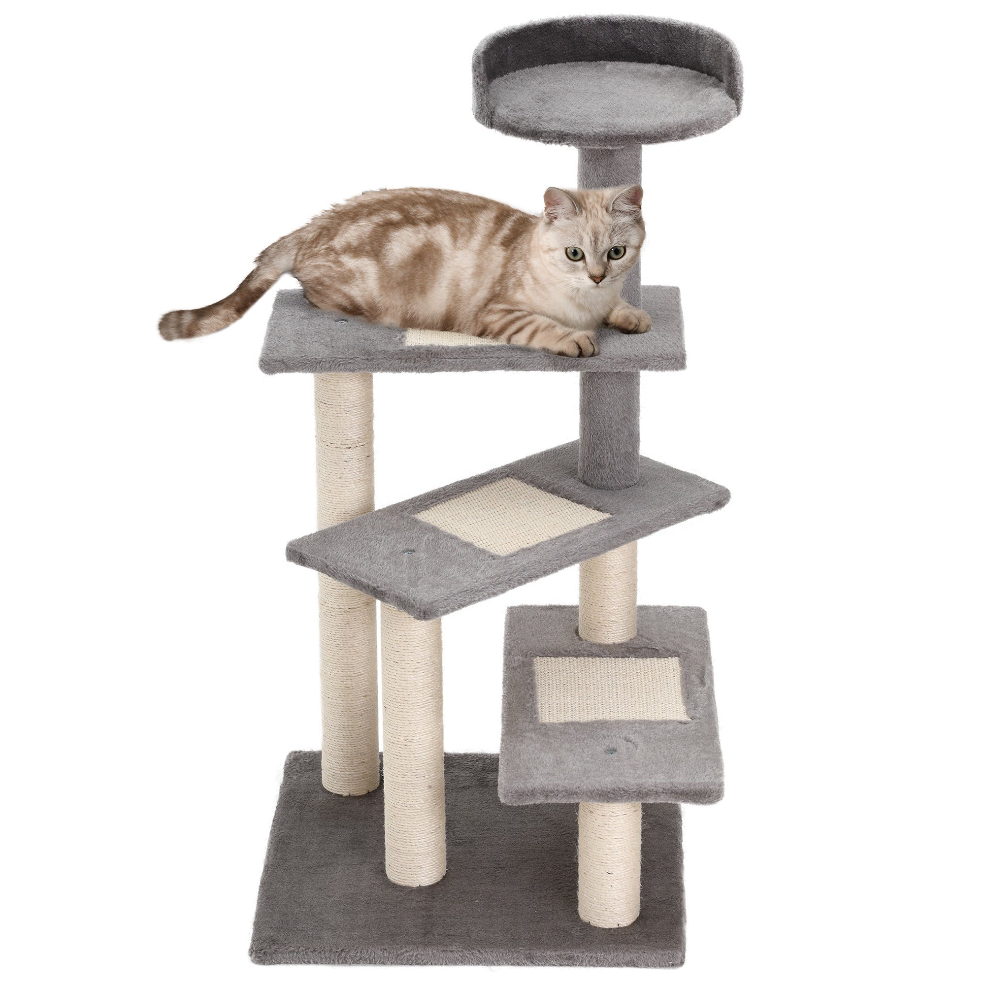 Arbre à chat robuste PawHut, capacité de charge 15 kg