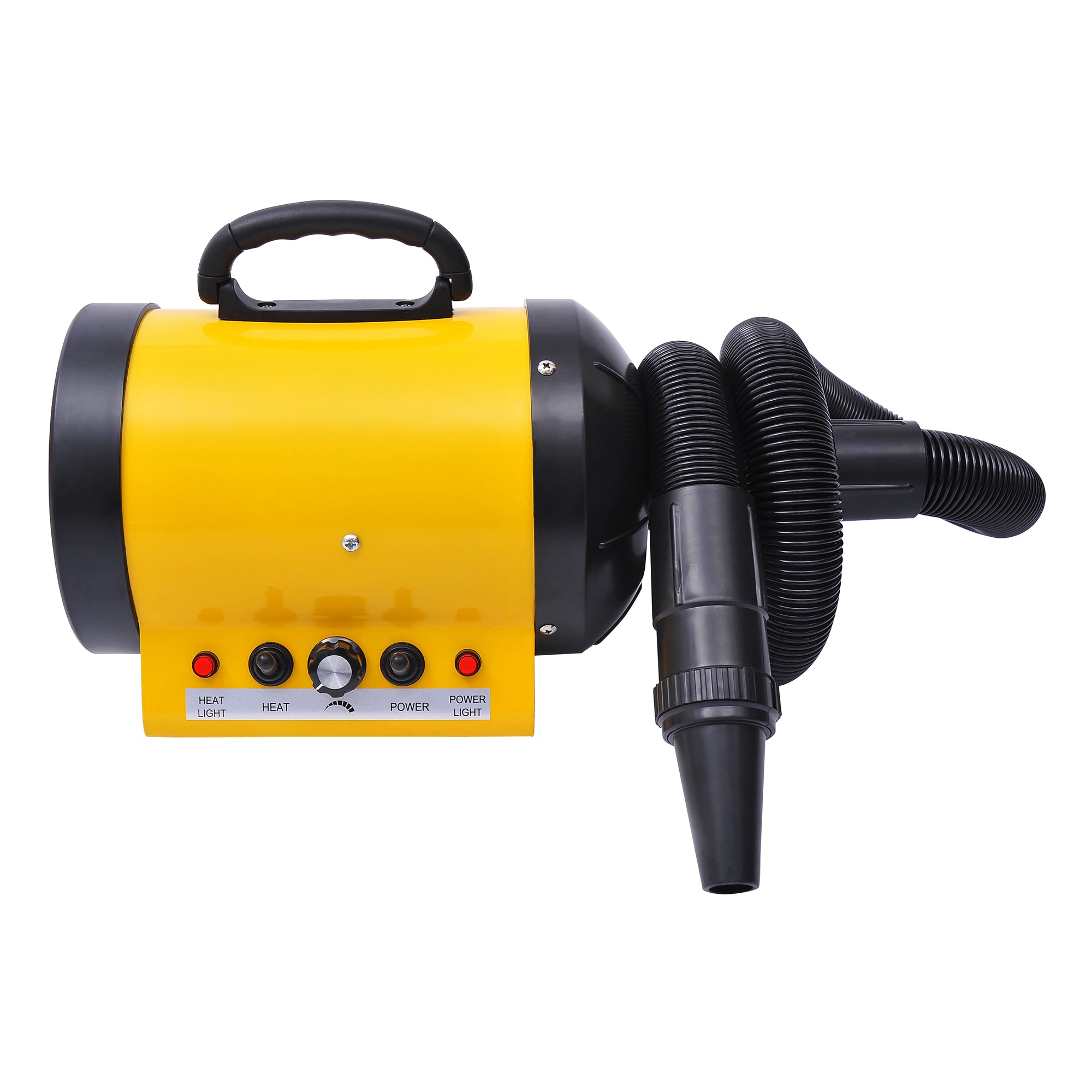 PawHut Profi Hundefön Tierfön Pet Dryer Flüsterfön Hundetrockner 2800W Metall Gelb 40 x 16 x 20 cm