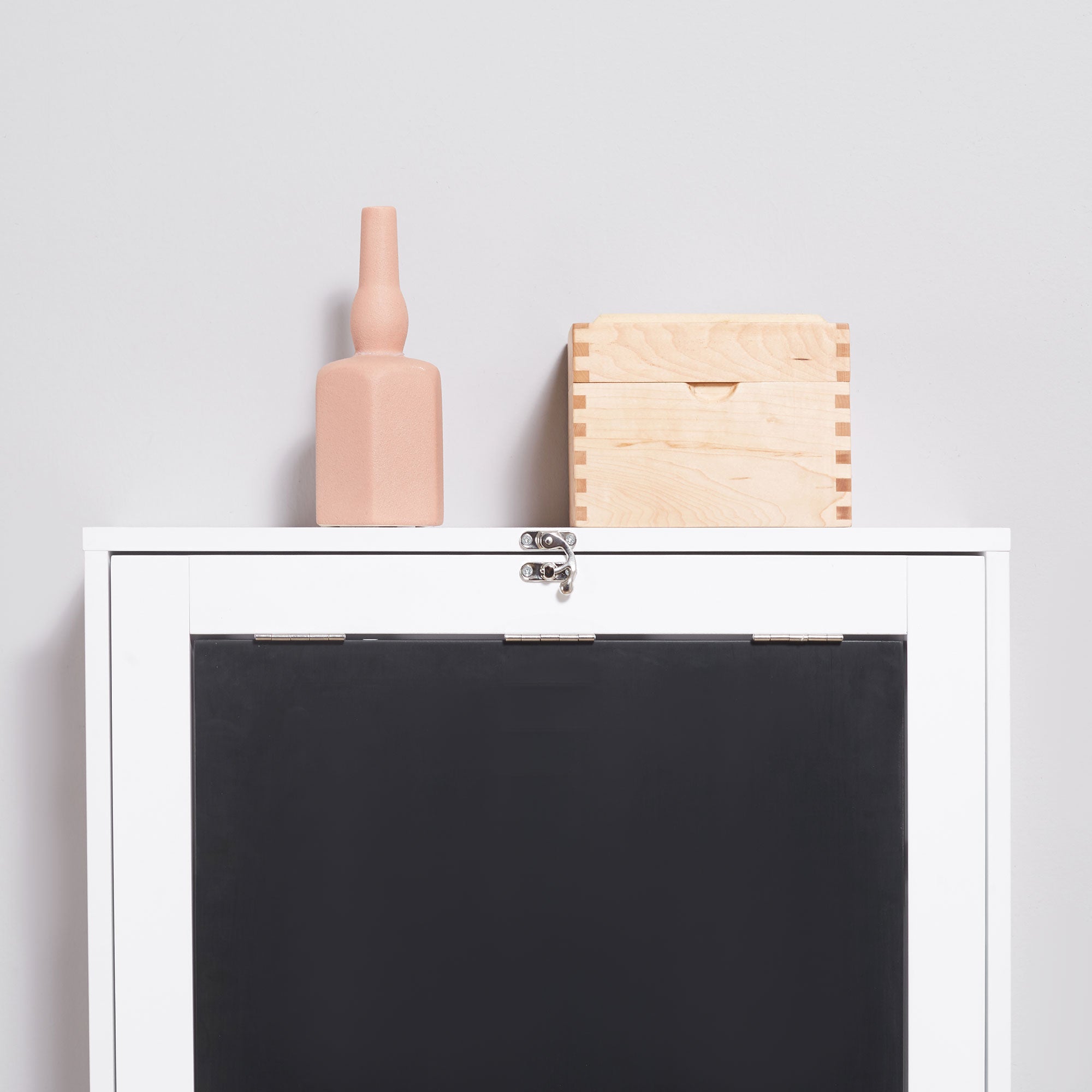 HOMCOM Wandschreibtisch, klappbare Tischplatte, 5 Fächer, 60x94,5x147cm, Schwarz/Weiß