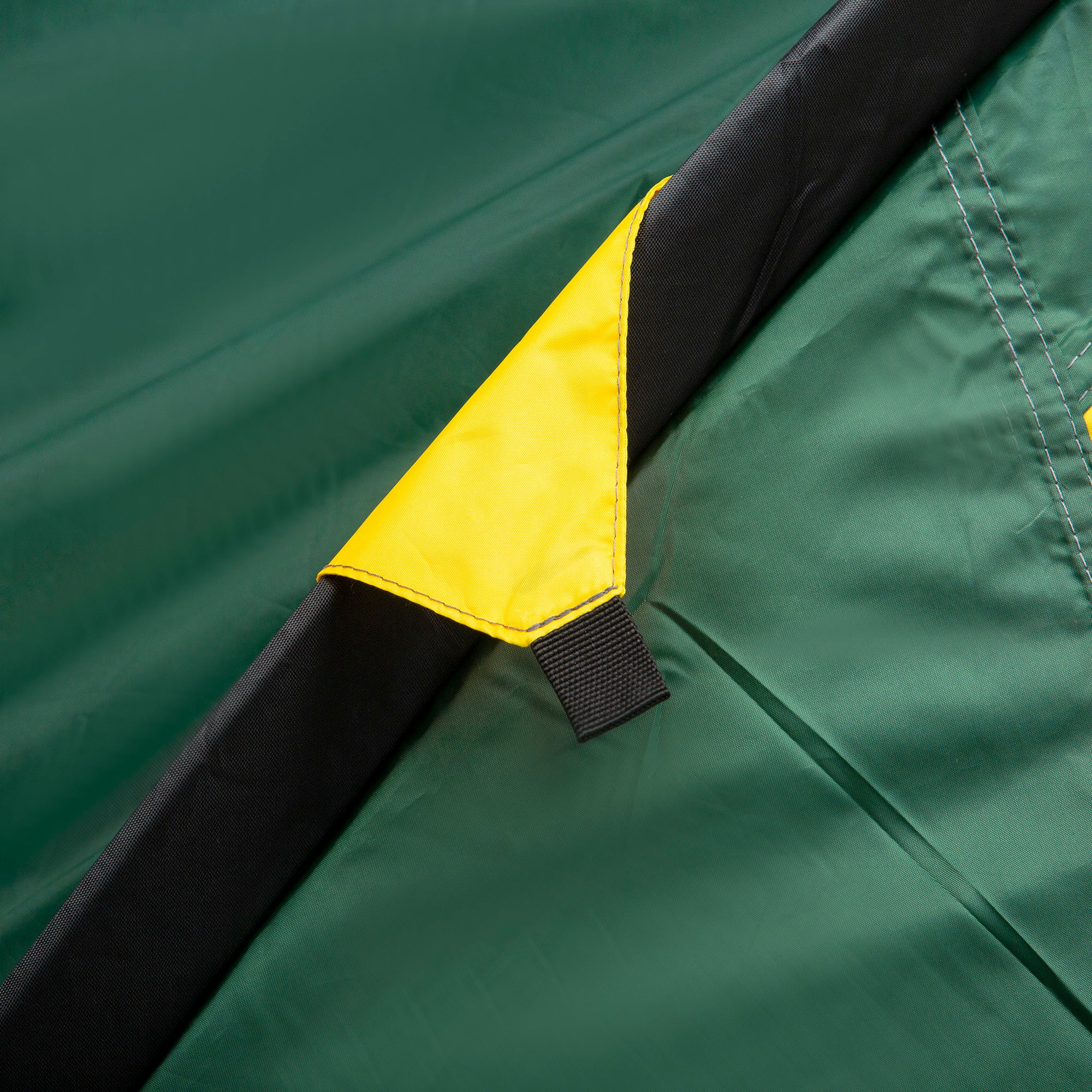 Outsunny Zelt für 2 Personen 190T Campingzelt mit Heringen Kuppelzelt Glasfaser Polyester Grün+Gelb 325 x 183 x 130 cm
