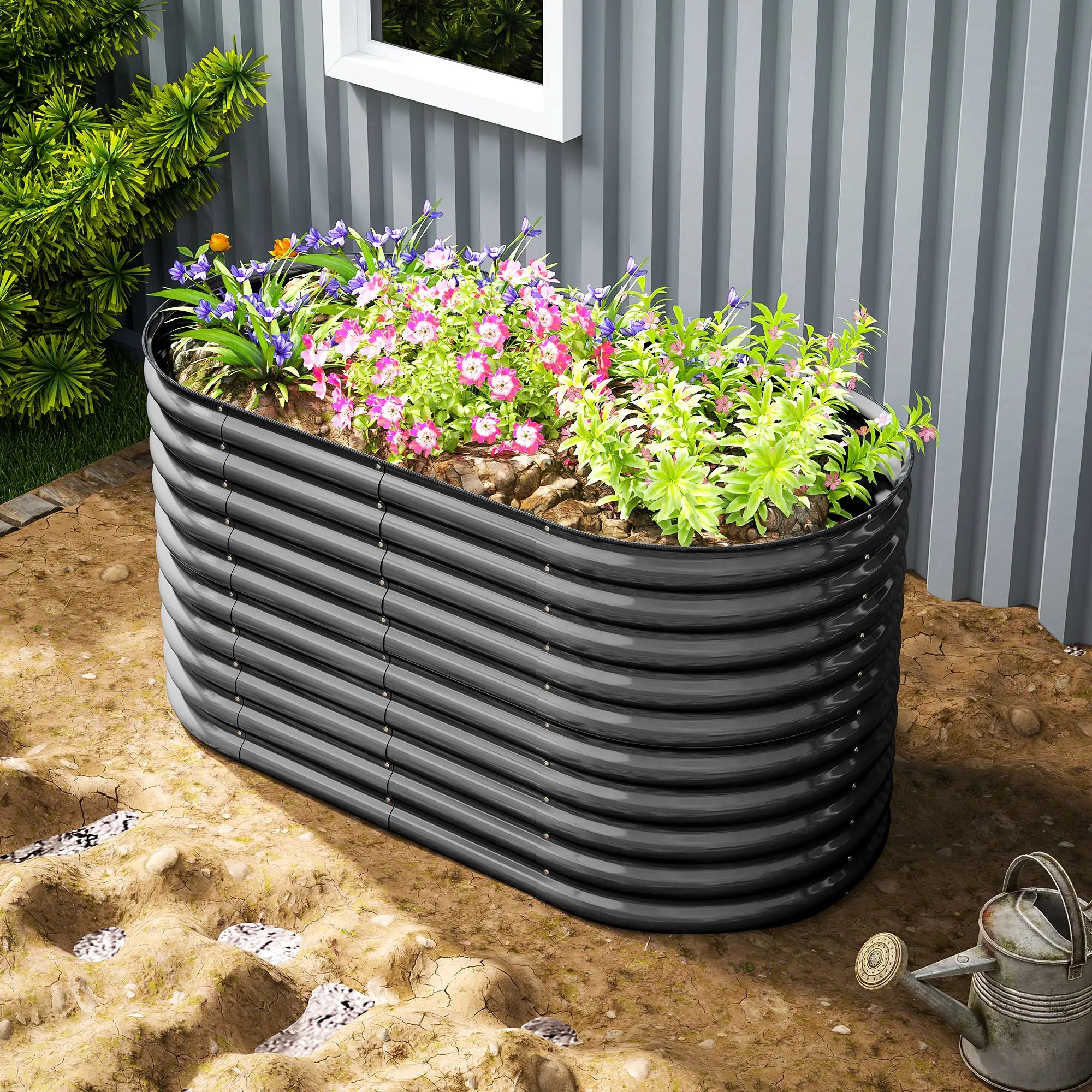 Hochbeet 160x80x80 cm aus Stahl für Garten & Balkon