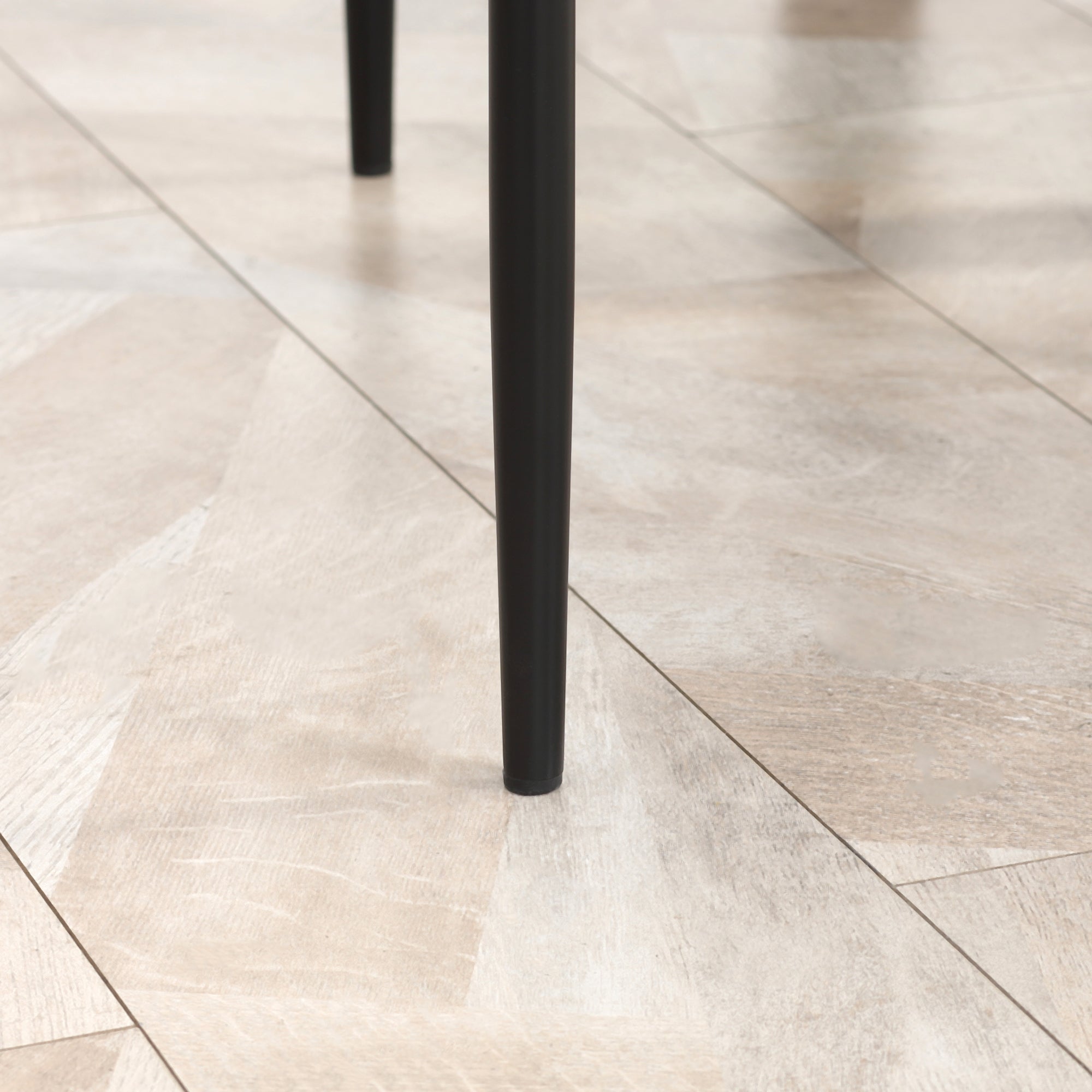 HOMCOM 5-tlg. Essgruppe Sitzgruppe Esstisch mit 4 Stühlen, modernes Design, Glastisch, Schwarz