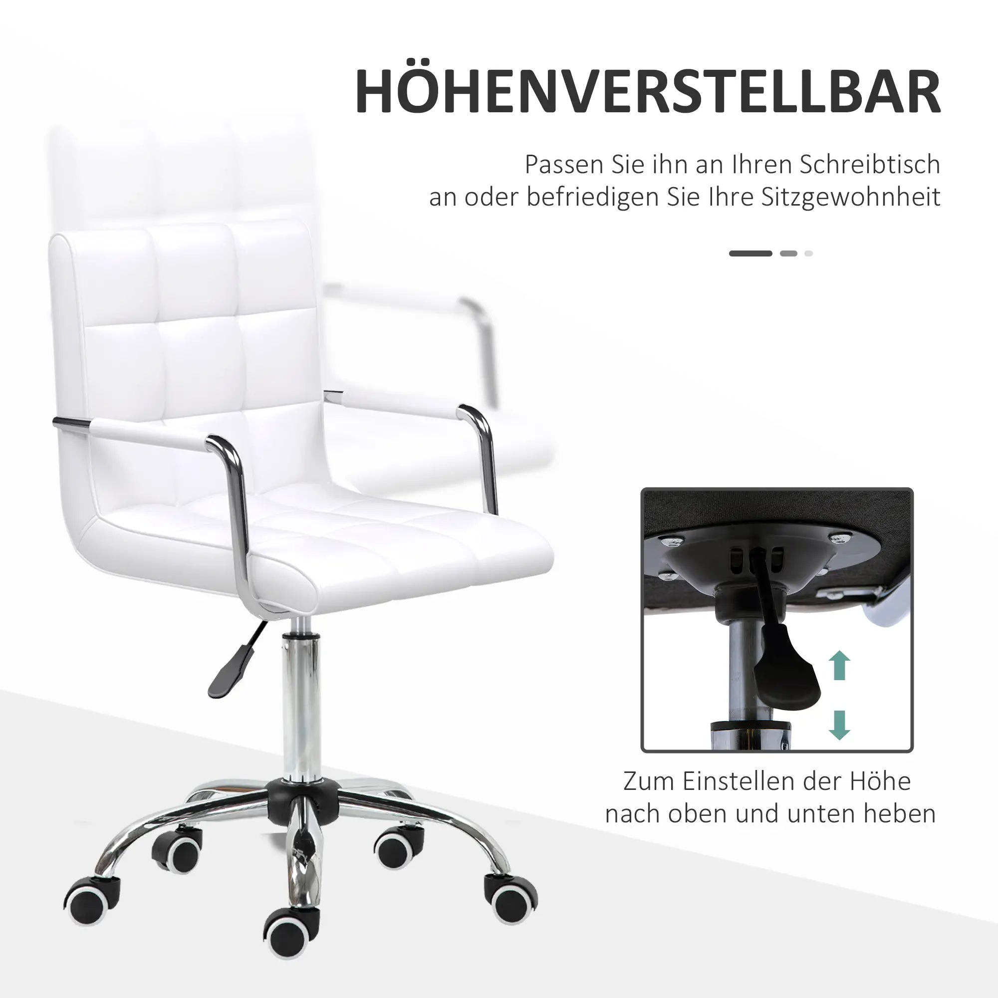 HOMCOM Office Chair – Height Adjustable