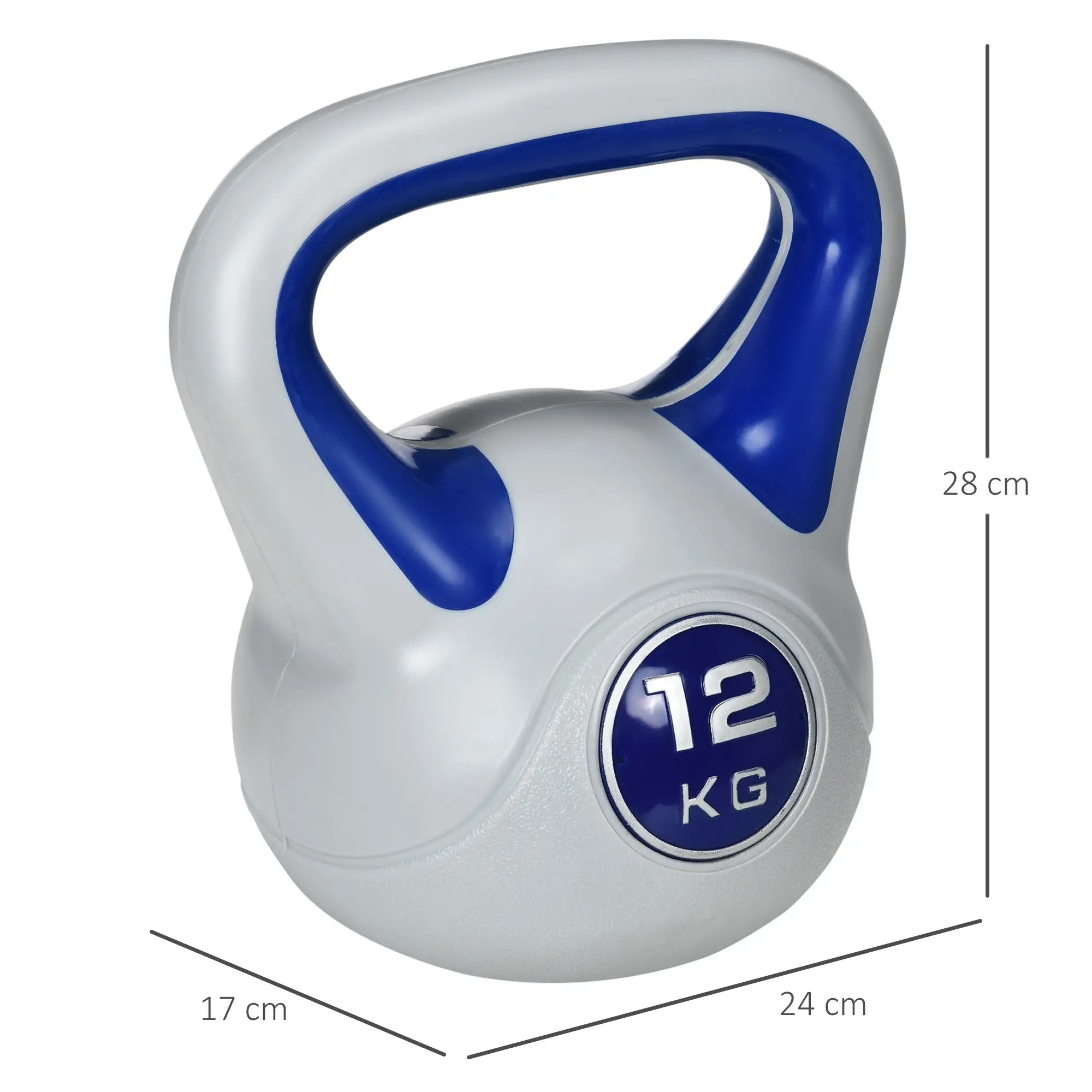SPORTNOW Kugelhantel Kettlebell effektives Training bodenschonend