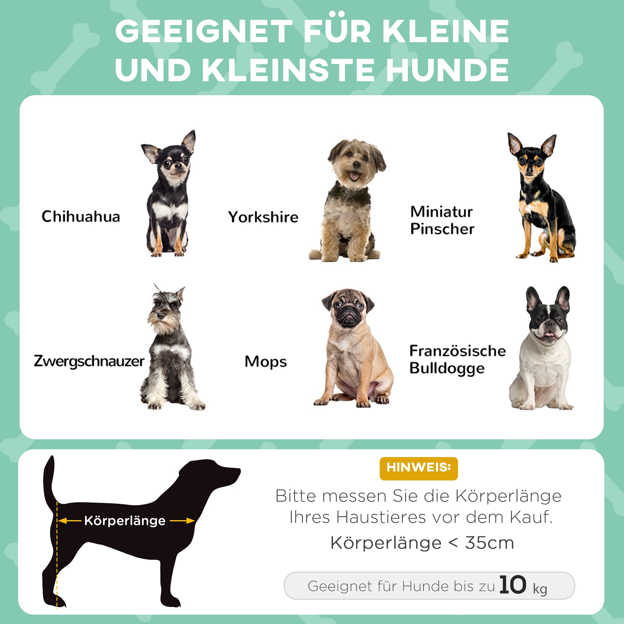 PawHut Hundebett mit Dach, Outdoor, tragbar, wasserabweisend, bis 30 kg, 61 x 46 x 63 cm, Hellgrau