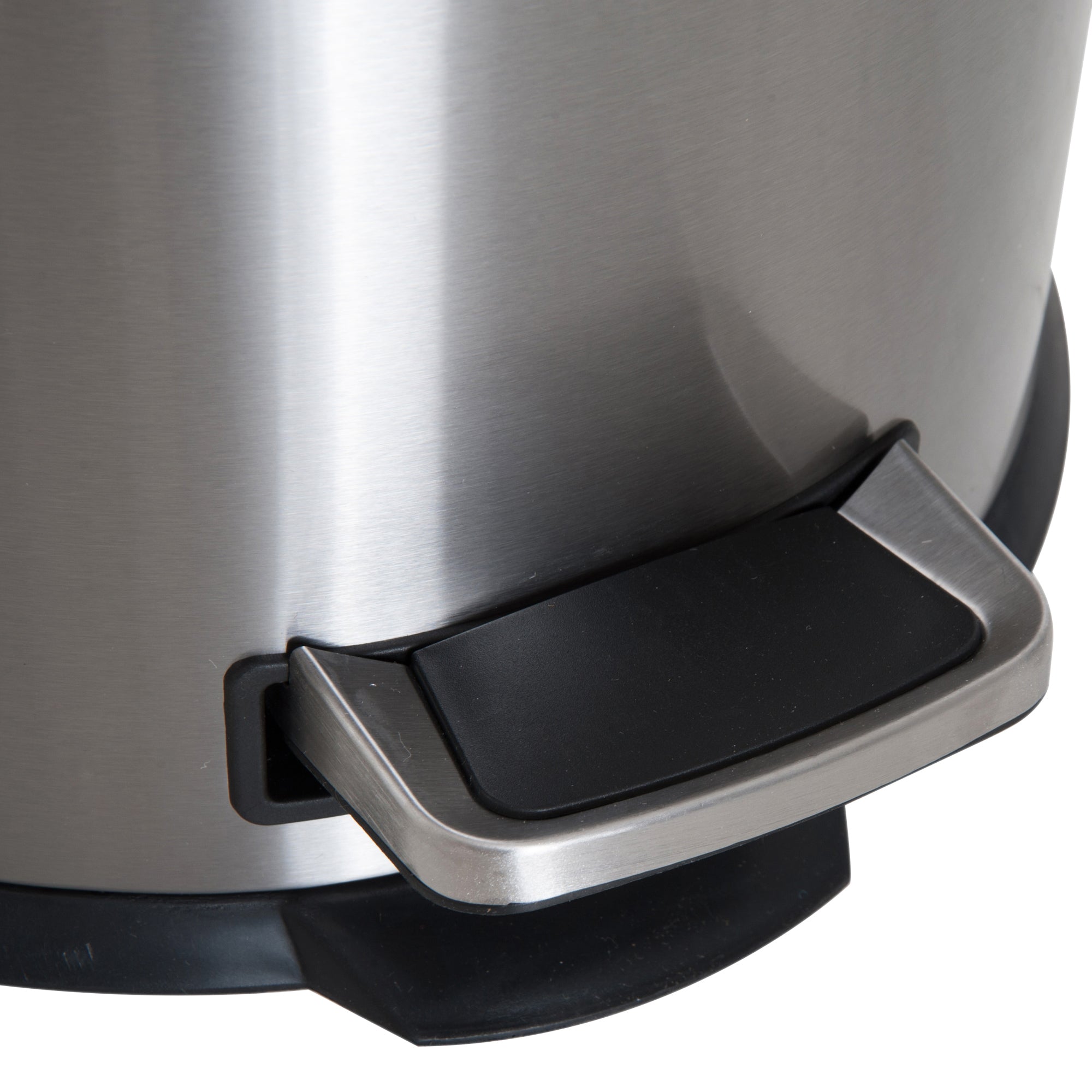 HOMCOM 30L Mülleimer Abfalleimer, Papierkorb, Treteimer mit Deckel, Fußpedal, Müllbehälter mit Inneneimer, Mülltrennung für Wohnzimmer, Büro, Rund