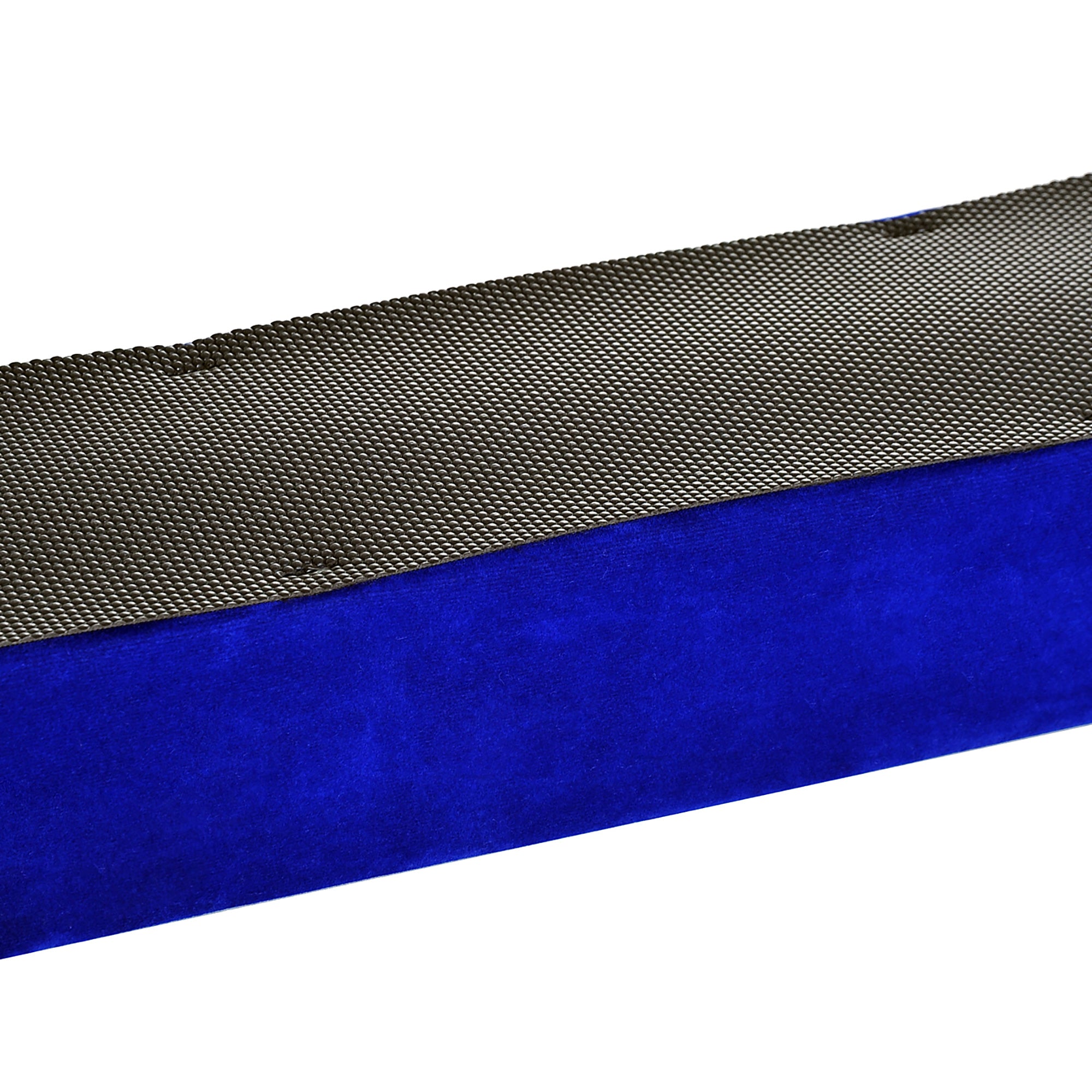 HOMCOM Faltbarer Schwebebalken, rutschfest, Wildlederbezug, robustes Holz, 210 x 10 x 6,5 cm, Blau