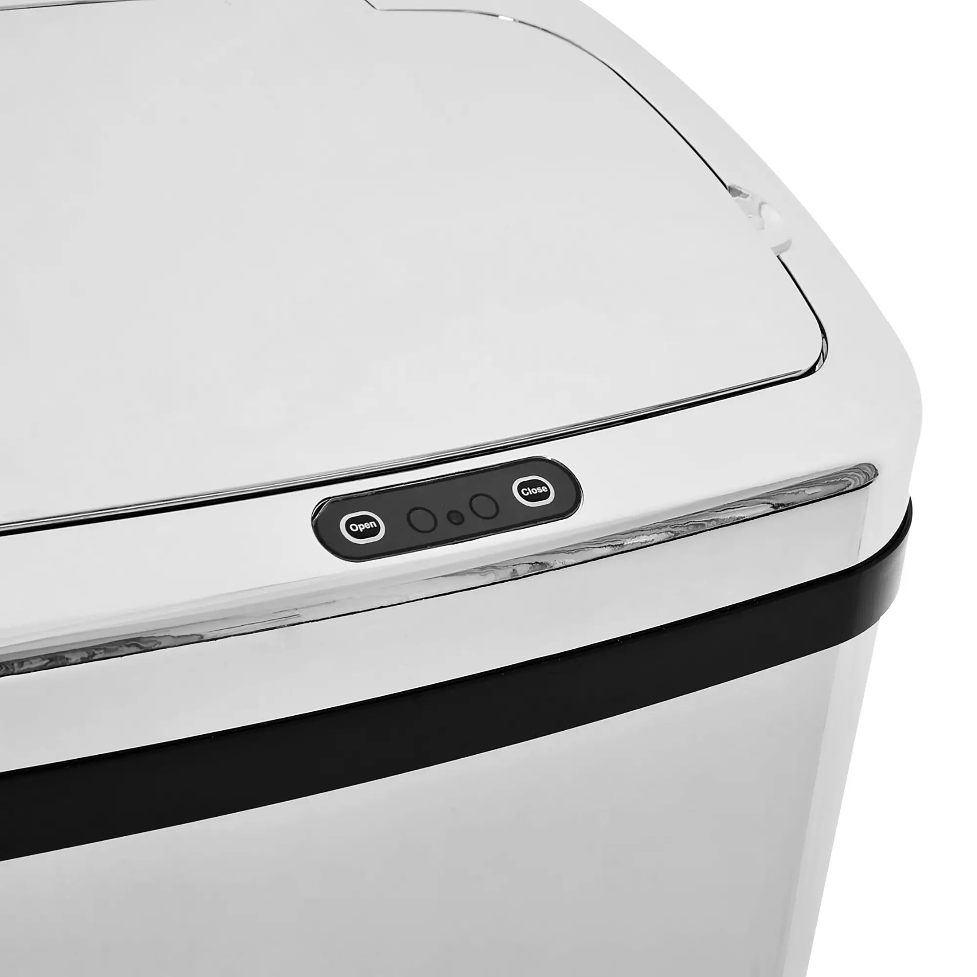 HOMCOM Sensor Mülleimer 50L Automatik Mülleimer mit Bewegungssensor, Wasserdichter Abfalleimer für Büro, Schlafzimmer, Küchen Edelstahl Silber