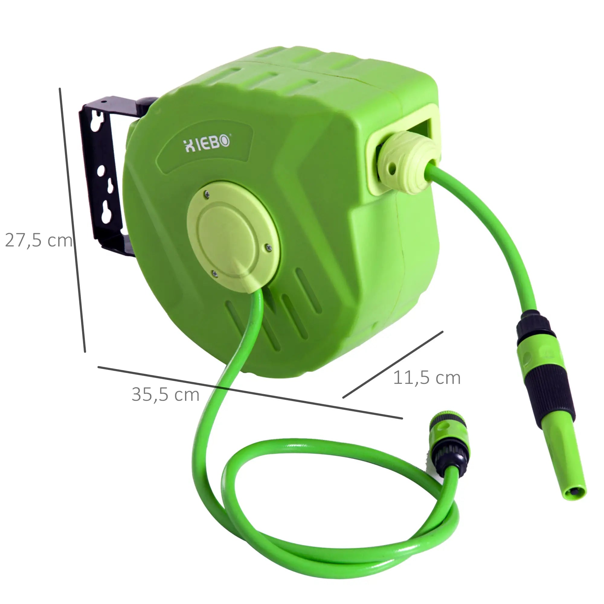 Outsunny compressed air hose reel 10+1m automatic hose reel