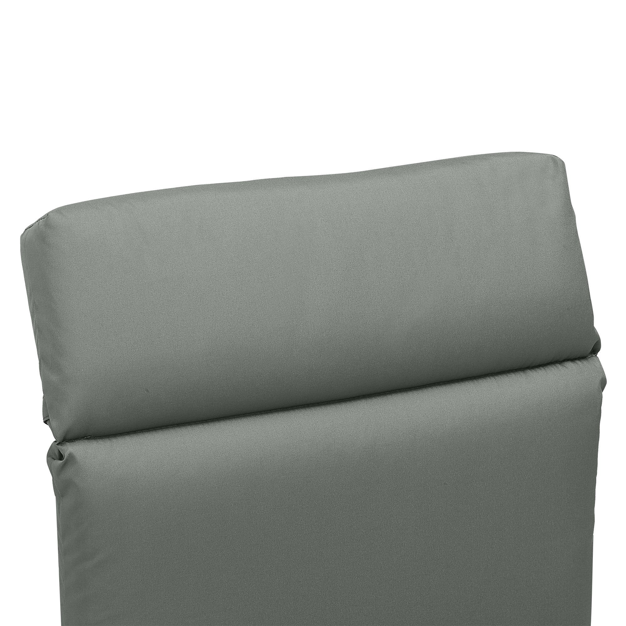 Outsunny Liegenauflage Liegenpolster Sonnenliege Auflage Gartenliege Polsterauflage Bezug Polyester Dunkelgrau 196 x 55 x 8 cm