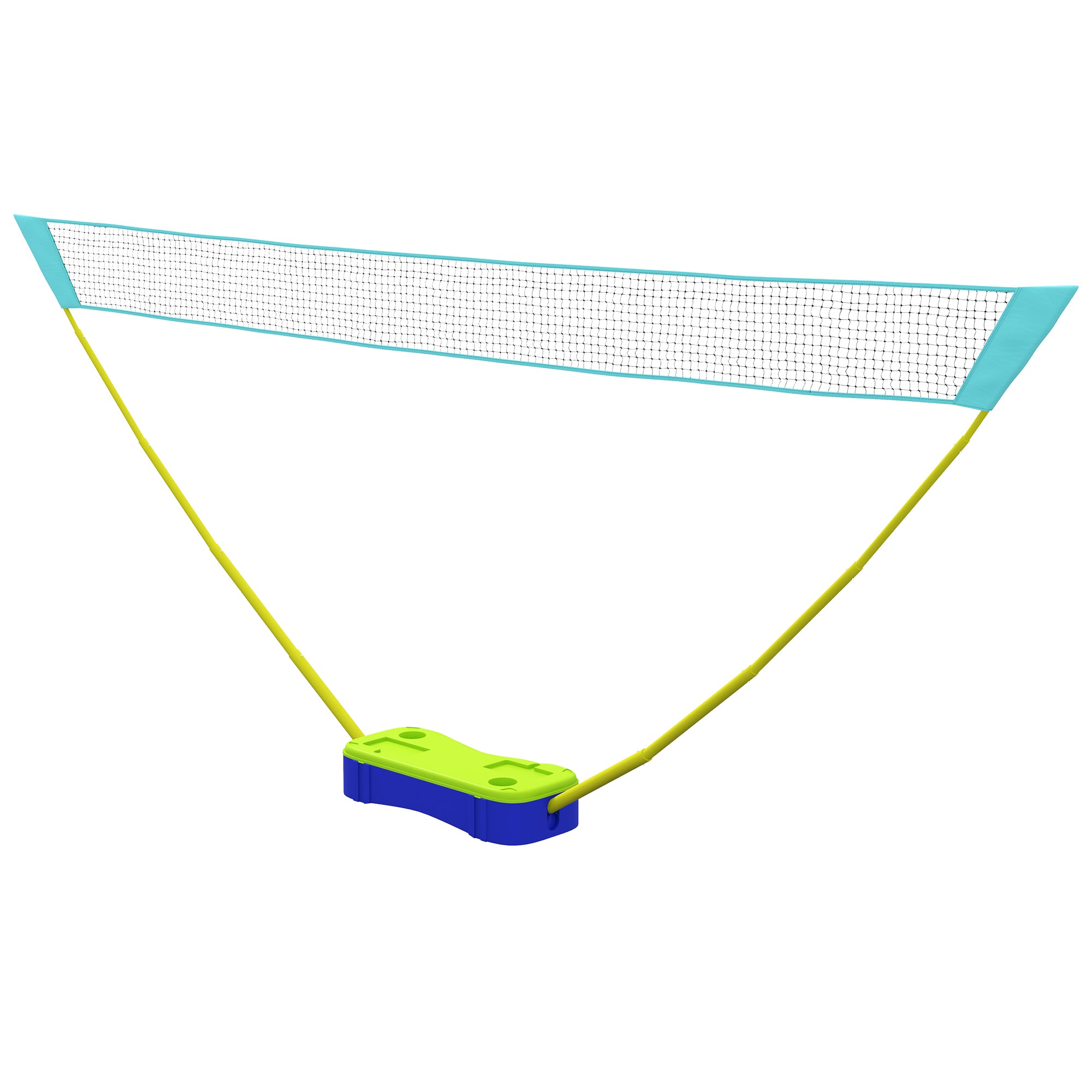 SPORTNOW Badminton-Netz-Set Volleyball-Netz-Set, 3-teiliges Set, 400 cm x 22,4 cm x 155 cm, Schwarz + Blau + Grün
