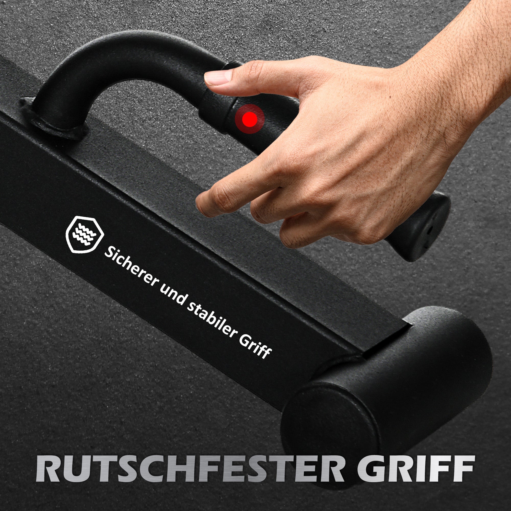 SPORTNOW Barbell Jack Deadlift Jack mit rutschfestem Griff Kreuzheben Langhantelheber 50 x 12 x 33 cm Schwarz