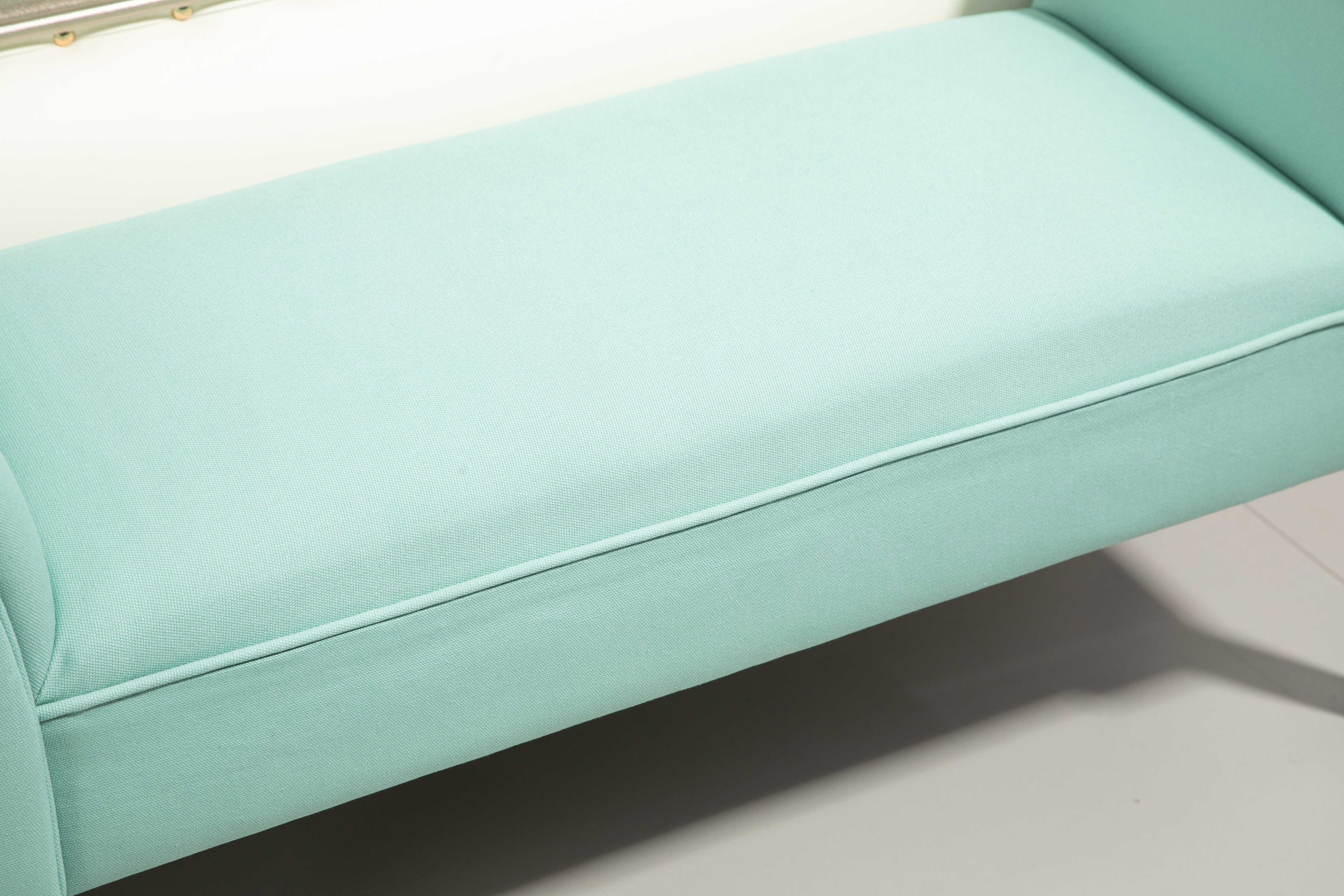 HOMCOM Gepolsterte Sitzbank für Schlafzimmer und Flur, bis 130 kg belastbar, 102 x 36 x 51 cm, Grün